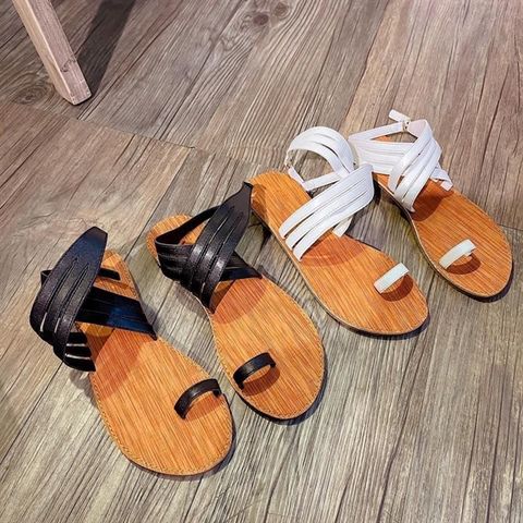 SANDAL XỎ NGÓN 4 DÂY ĐAN CHÉO CỔ CHÂN D0015ER