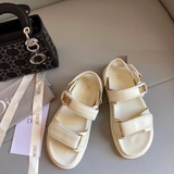 SANDAL 2 QUAI DÁN DIOR CHỮ VÀNG CAO CẤP D0041ER