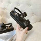 SANDAL QUAI XÍCH VÀNG ĐẾ 3P D0023ER