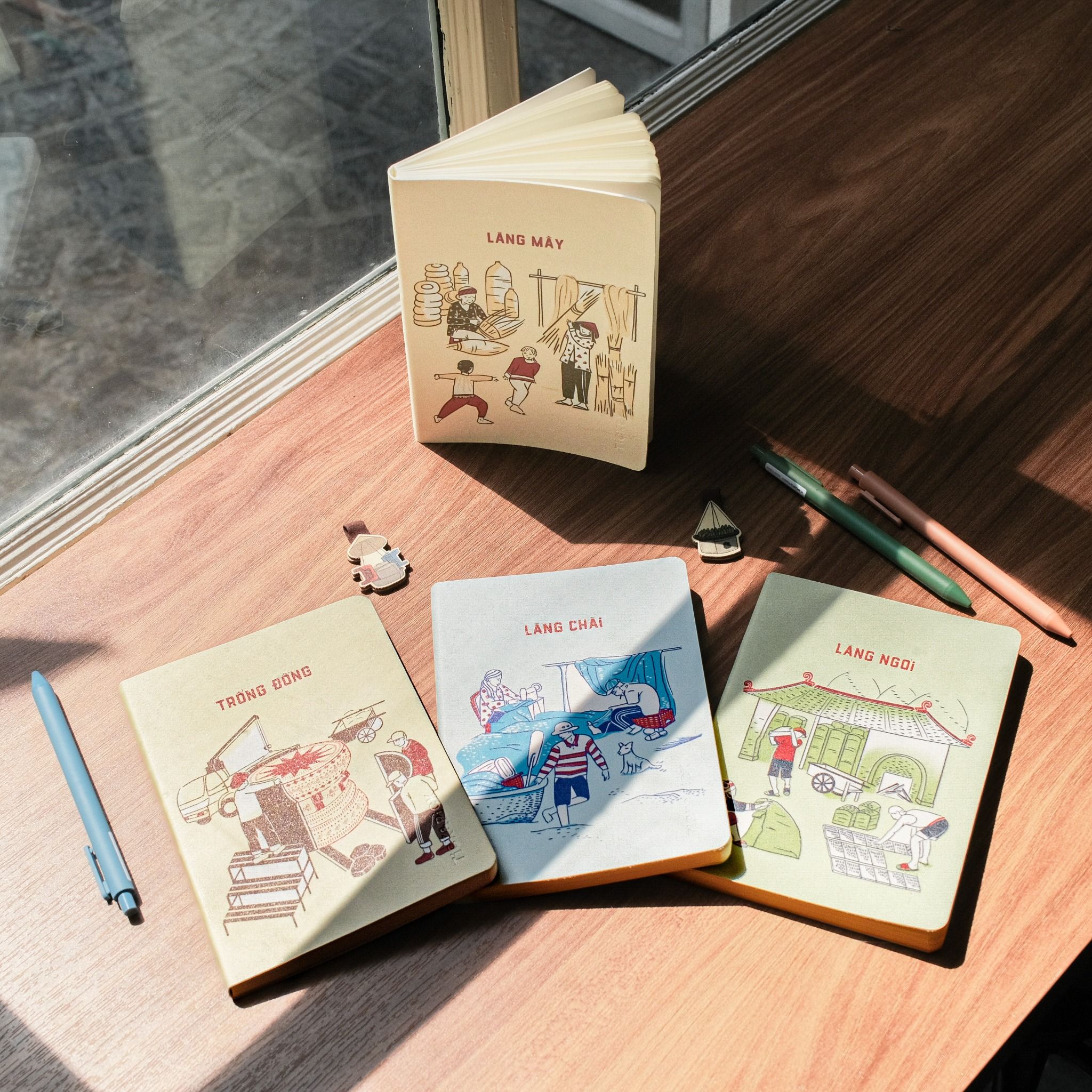 Printed Leather Notebook - Trống Đồng Đông Sơn