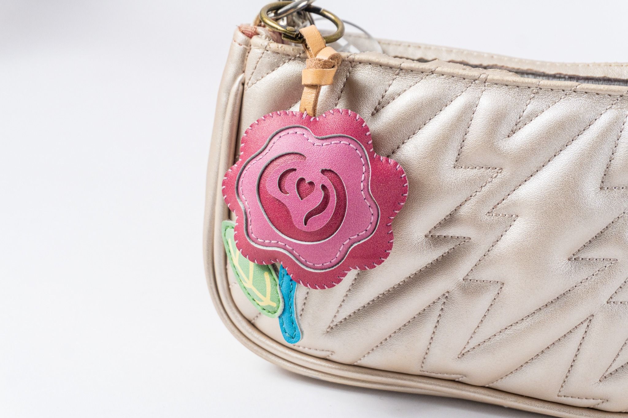 Leather Charm - Hoa
