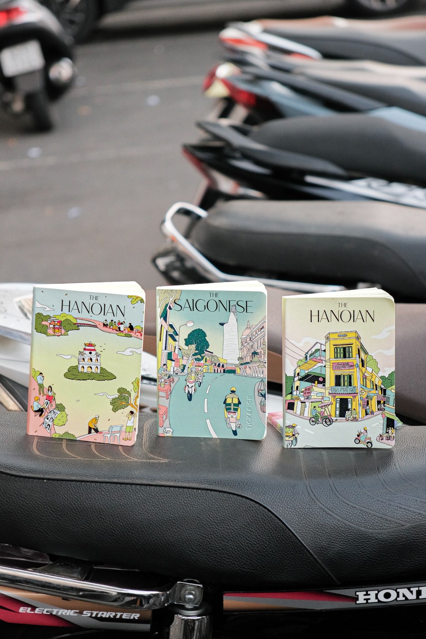 Printed Leather Notebook - Hanoi Hồ Gươm