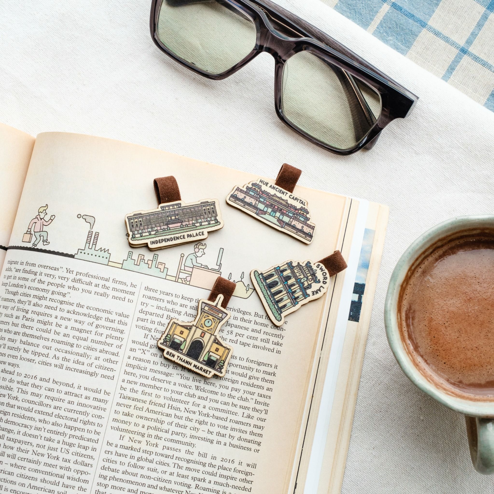 Wooden Bookmark - Địa danh nổi tiếng