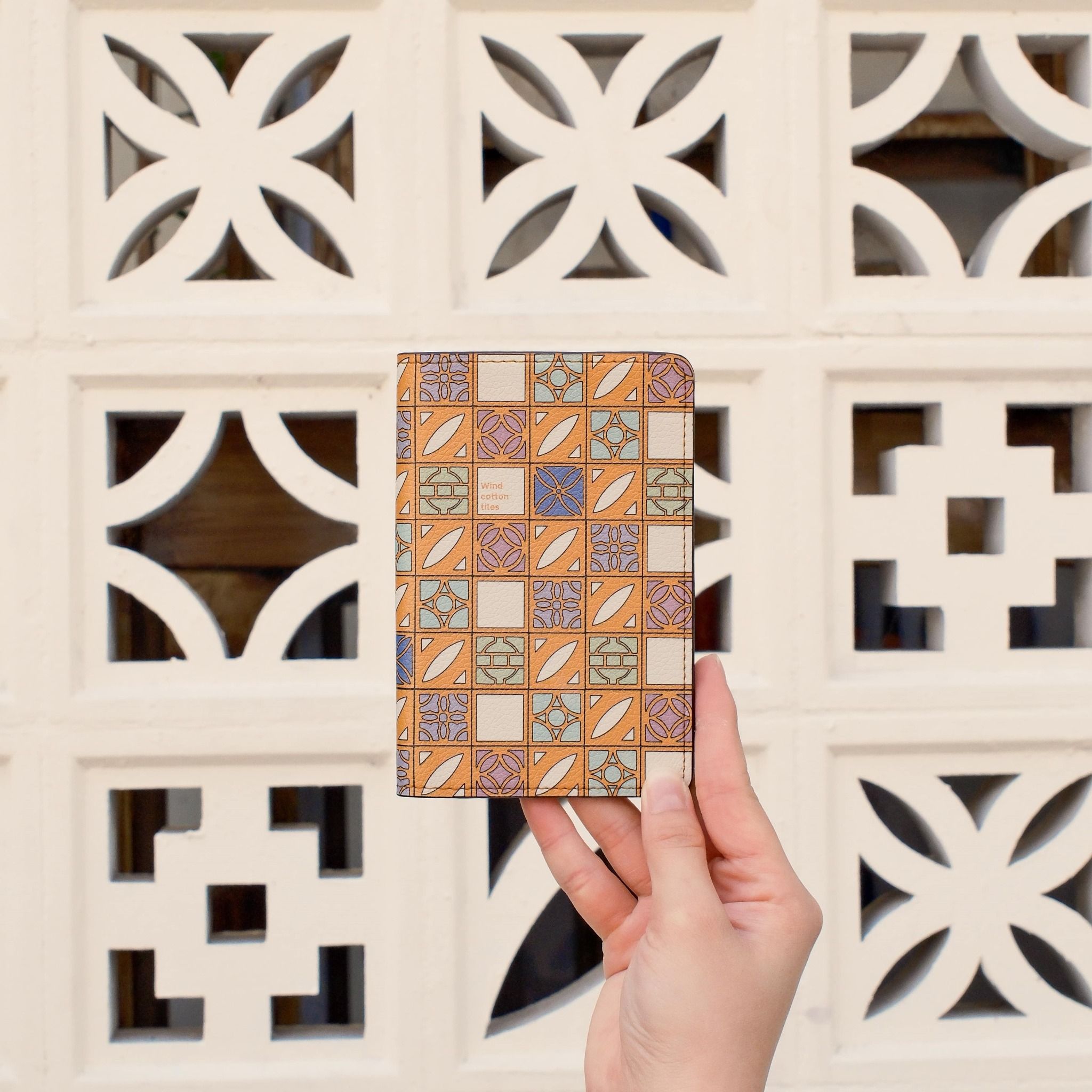 Leather Passport Holder - Gạch gió