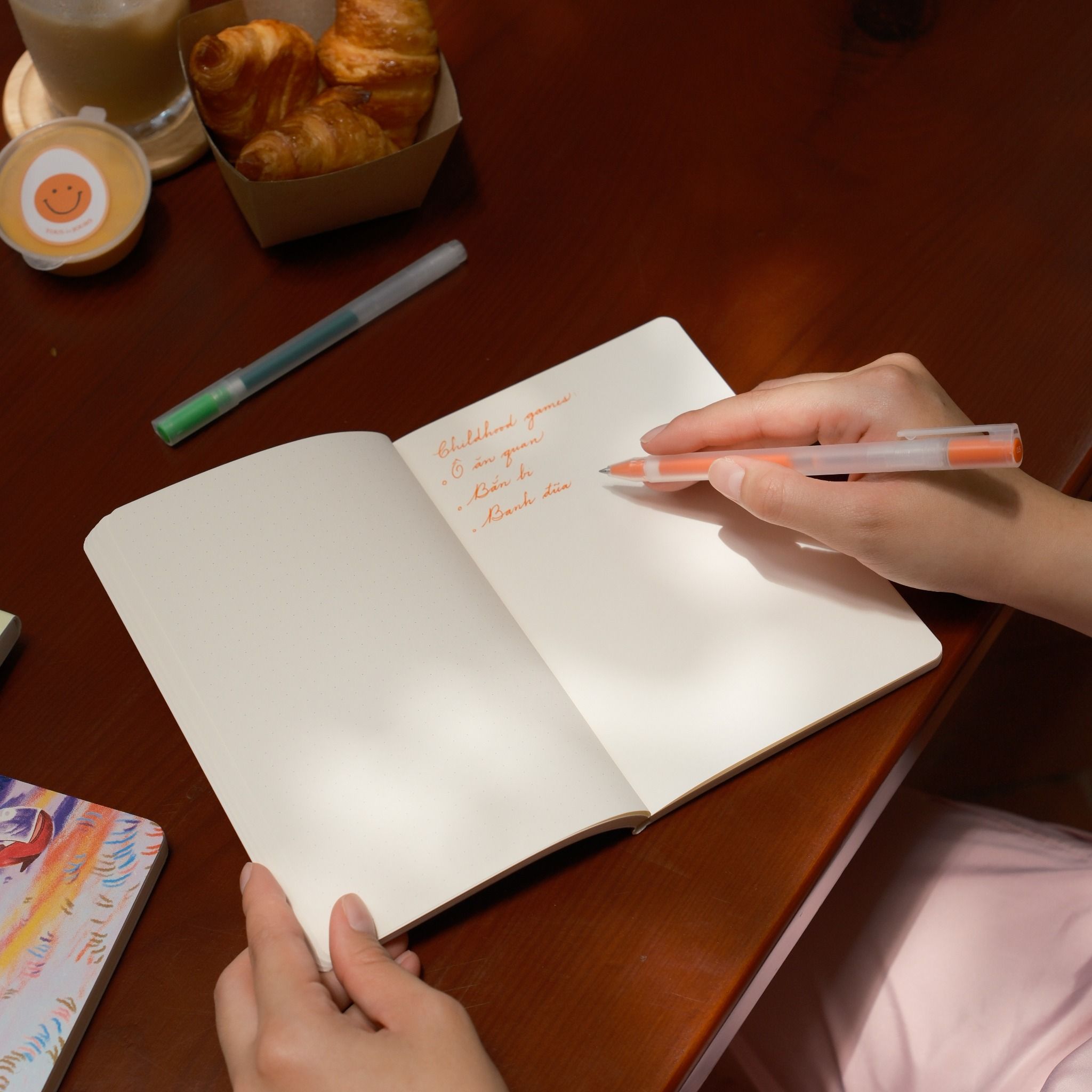 Printed Leather Notebook - Bắn Bi