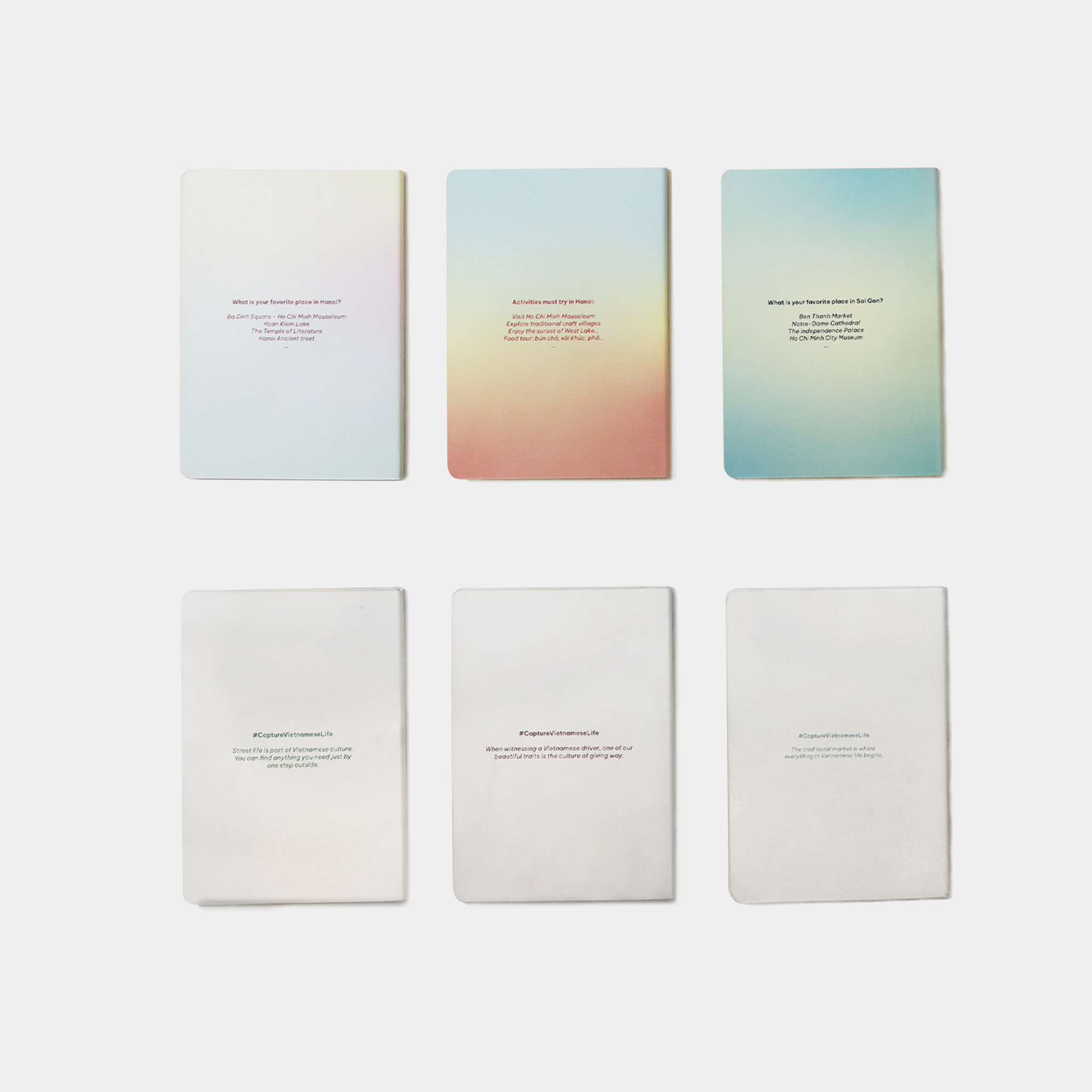 Printed Leather Notebook - Hanoi Hồ Gươm