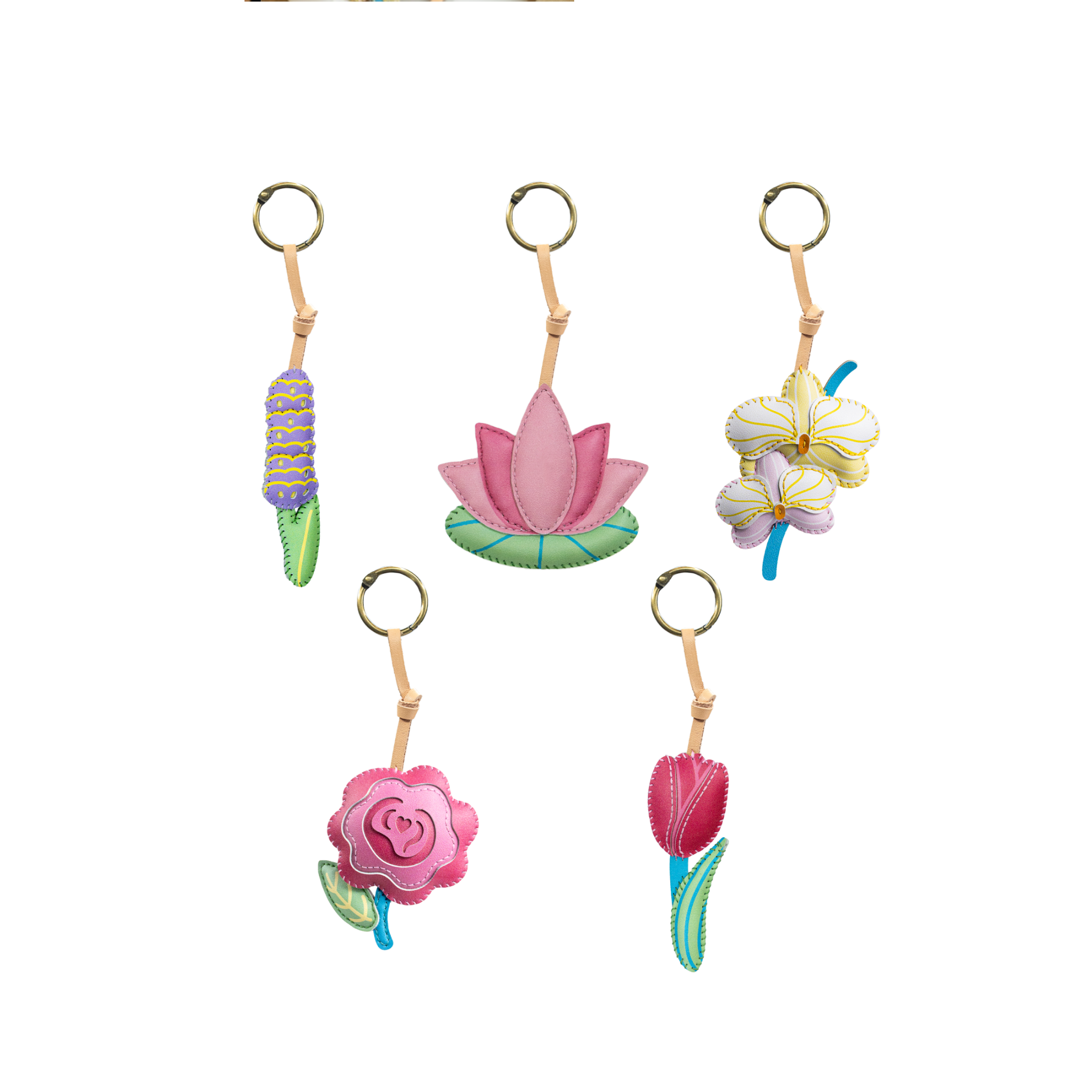Leather Charm - Hoa
