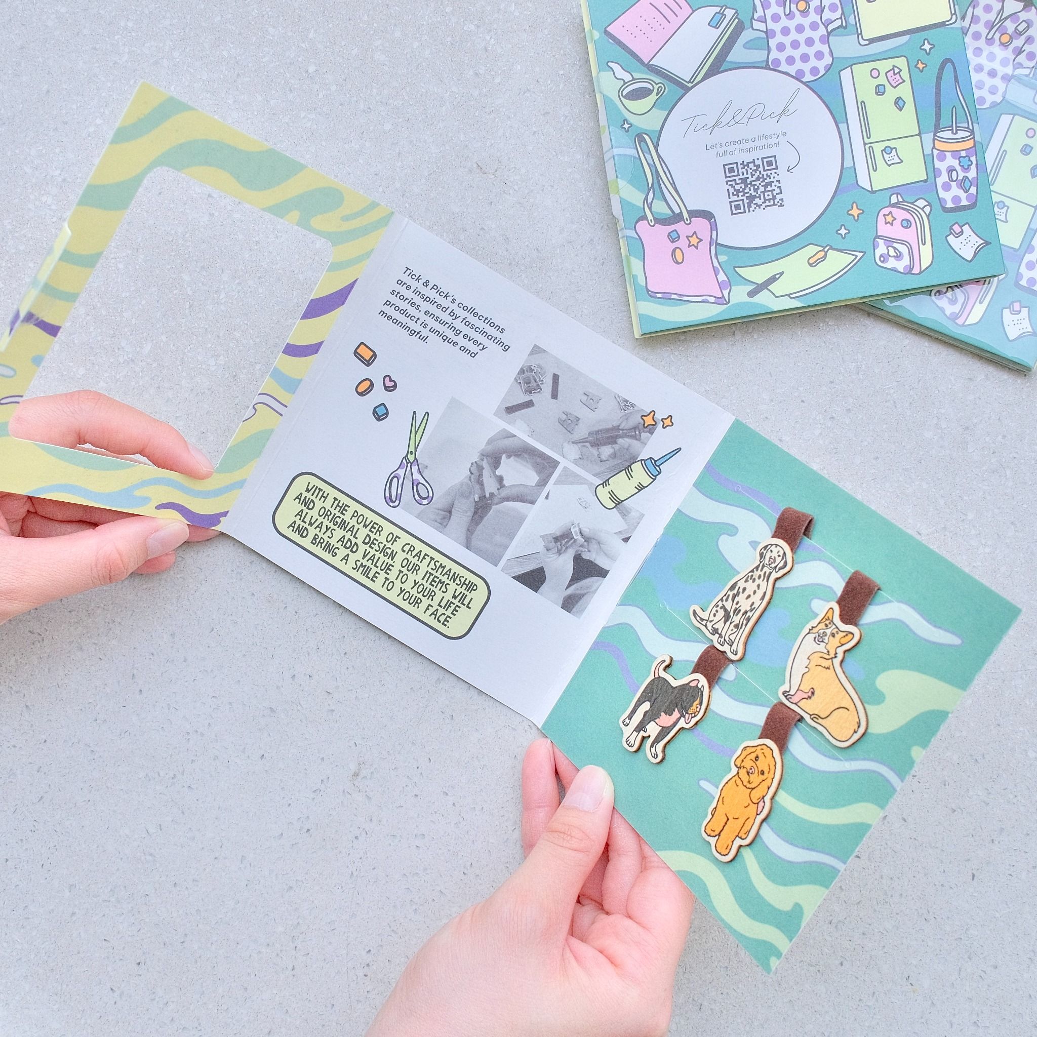 Wooden Bookmark (Set 4) - Pet Series