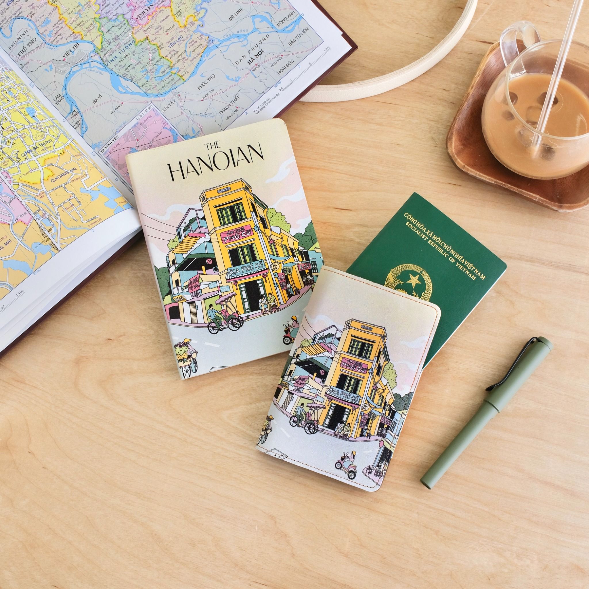 Leather Passport Holder - Phố bia Hà Nội