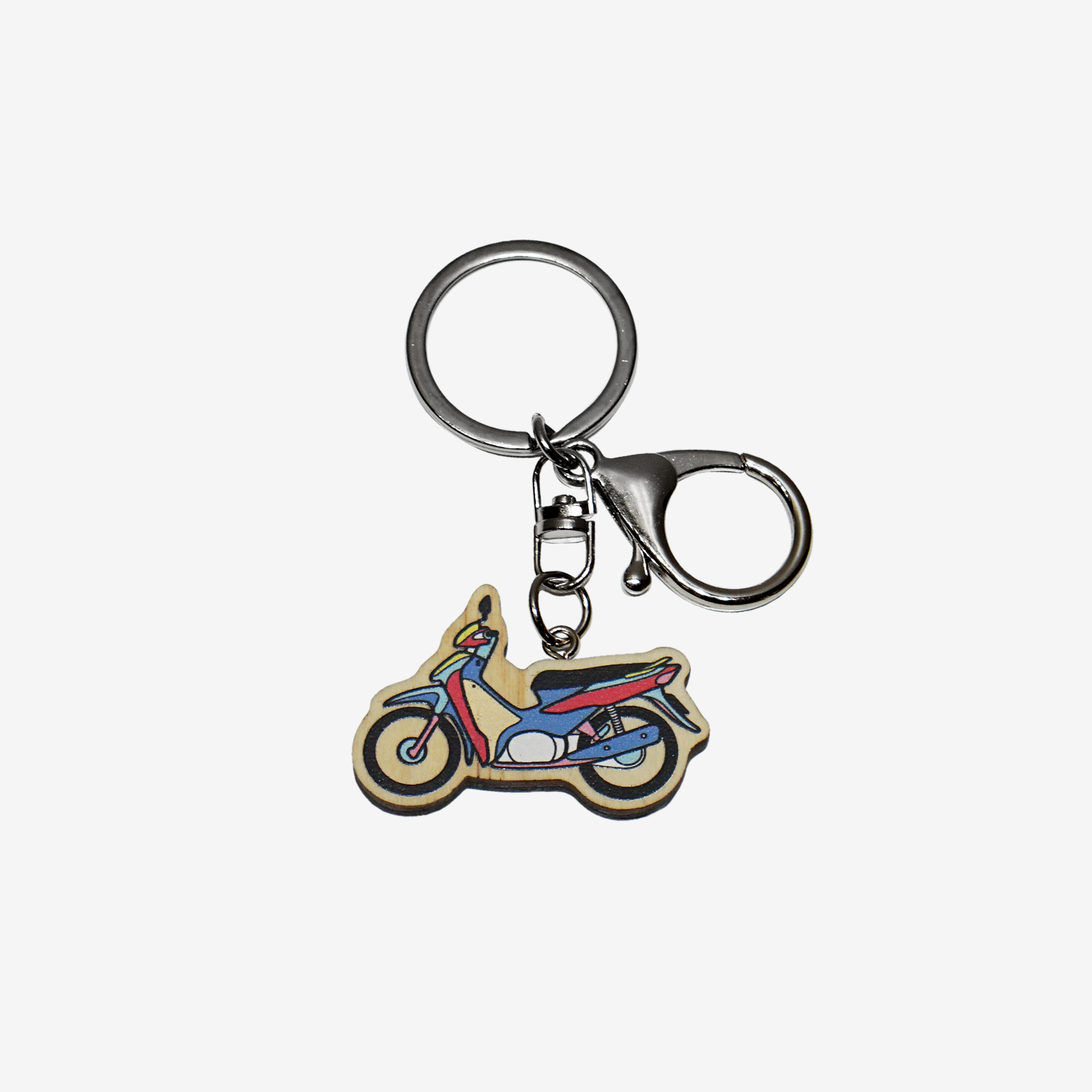 Wooden Keychain - Xe máy