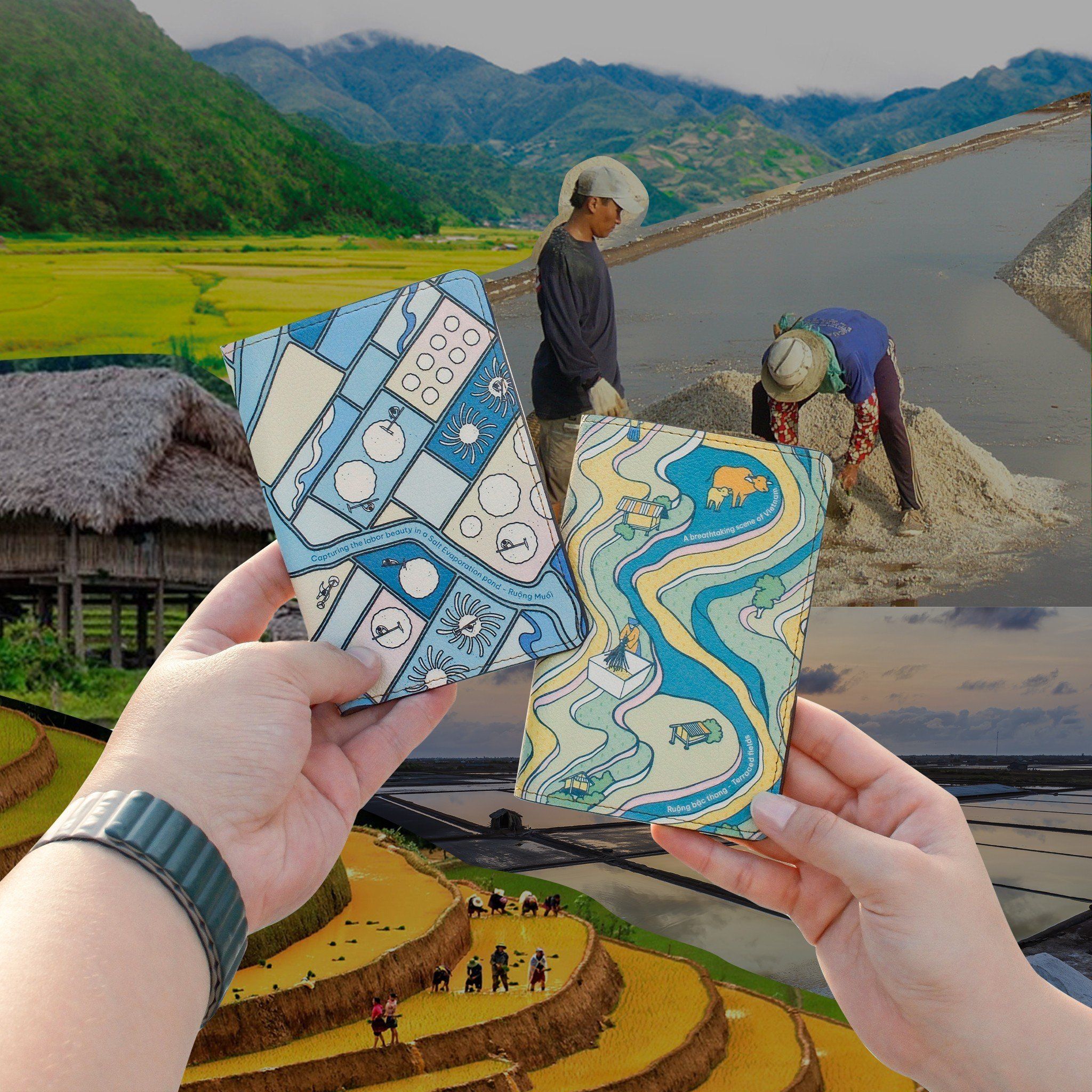 Leather Passport Holder - Ruộng muối