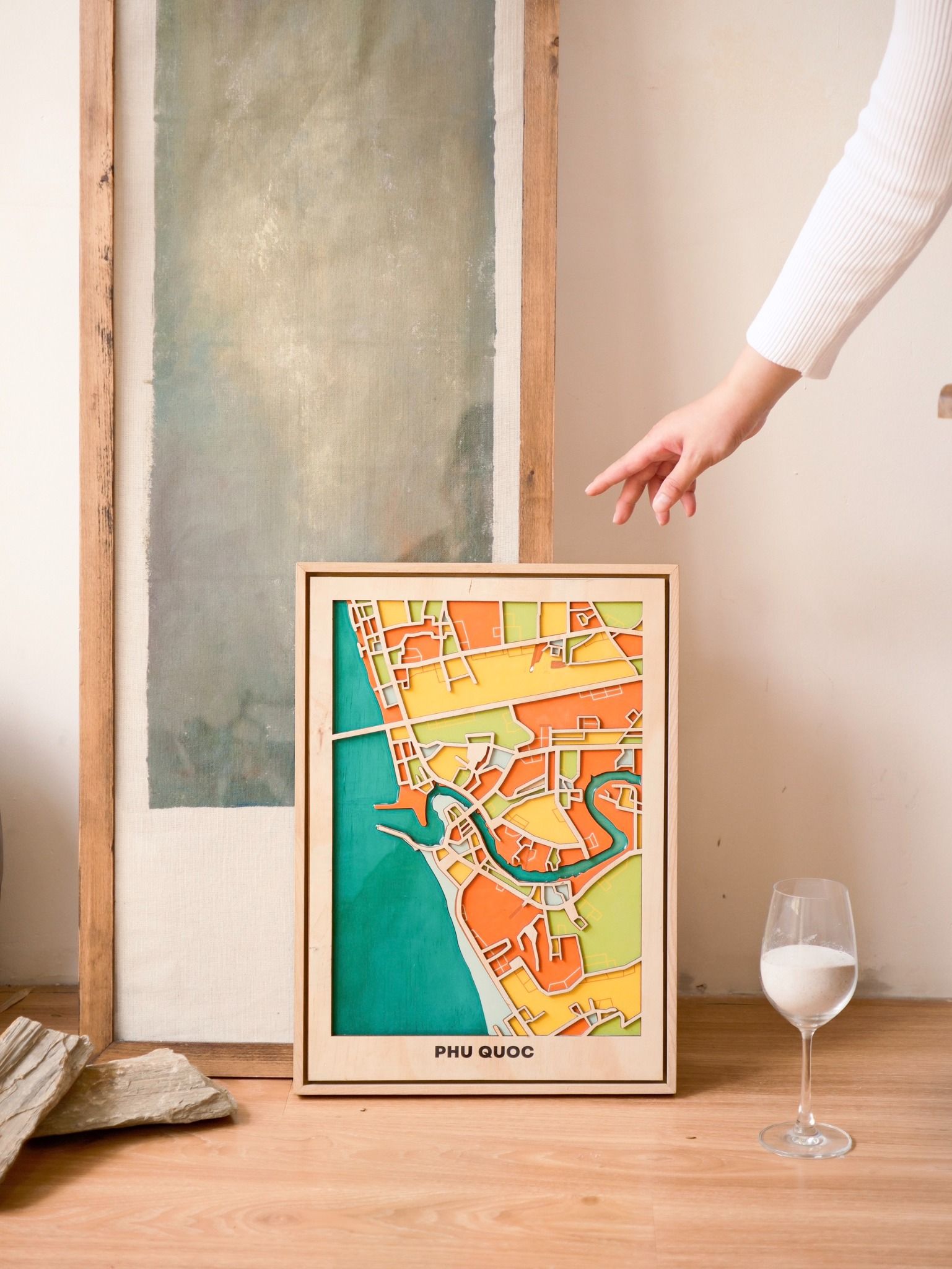 Wooden City Map Việt Nam - Phú Quốc
