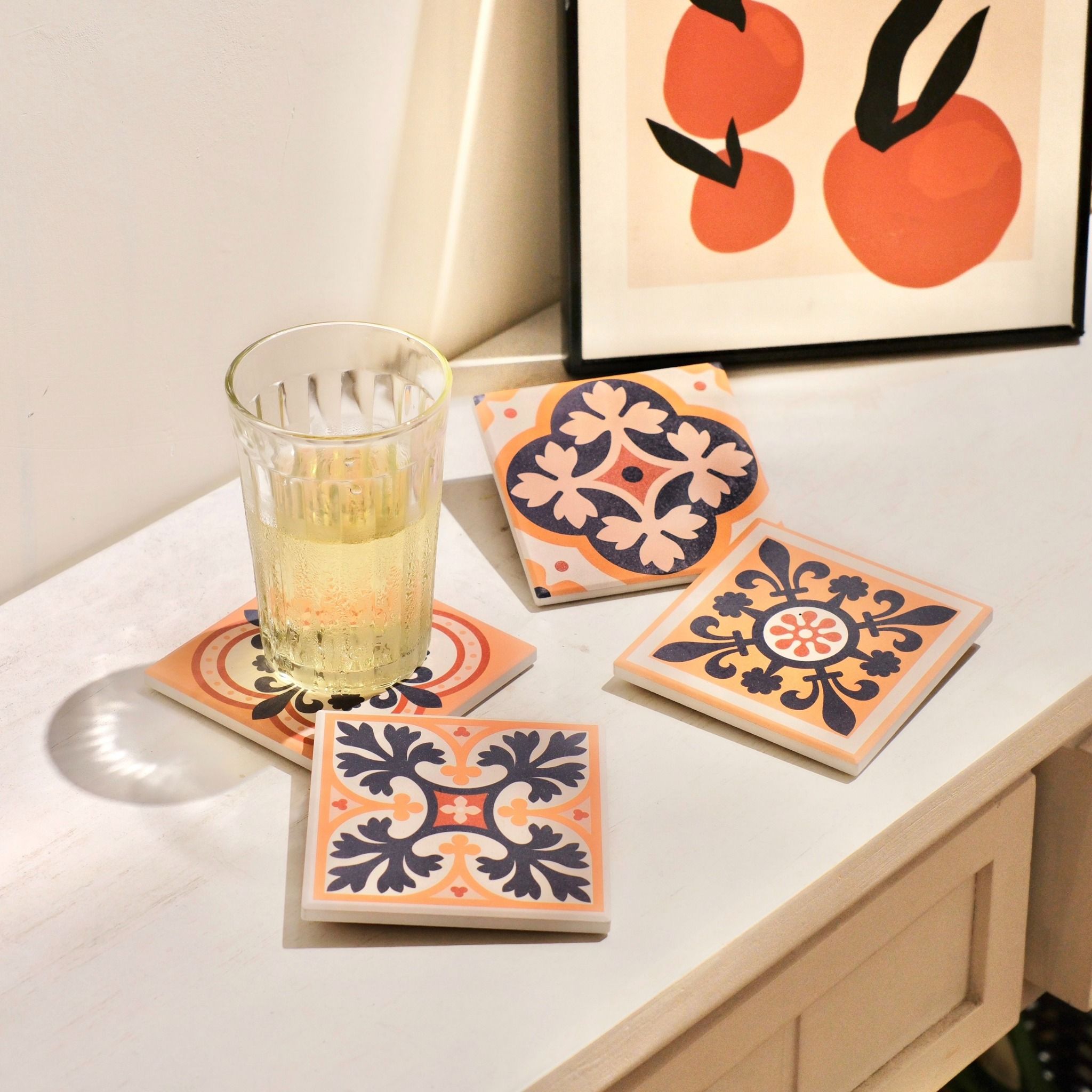 Ceramic Coaster - Indochine tiles