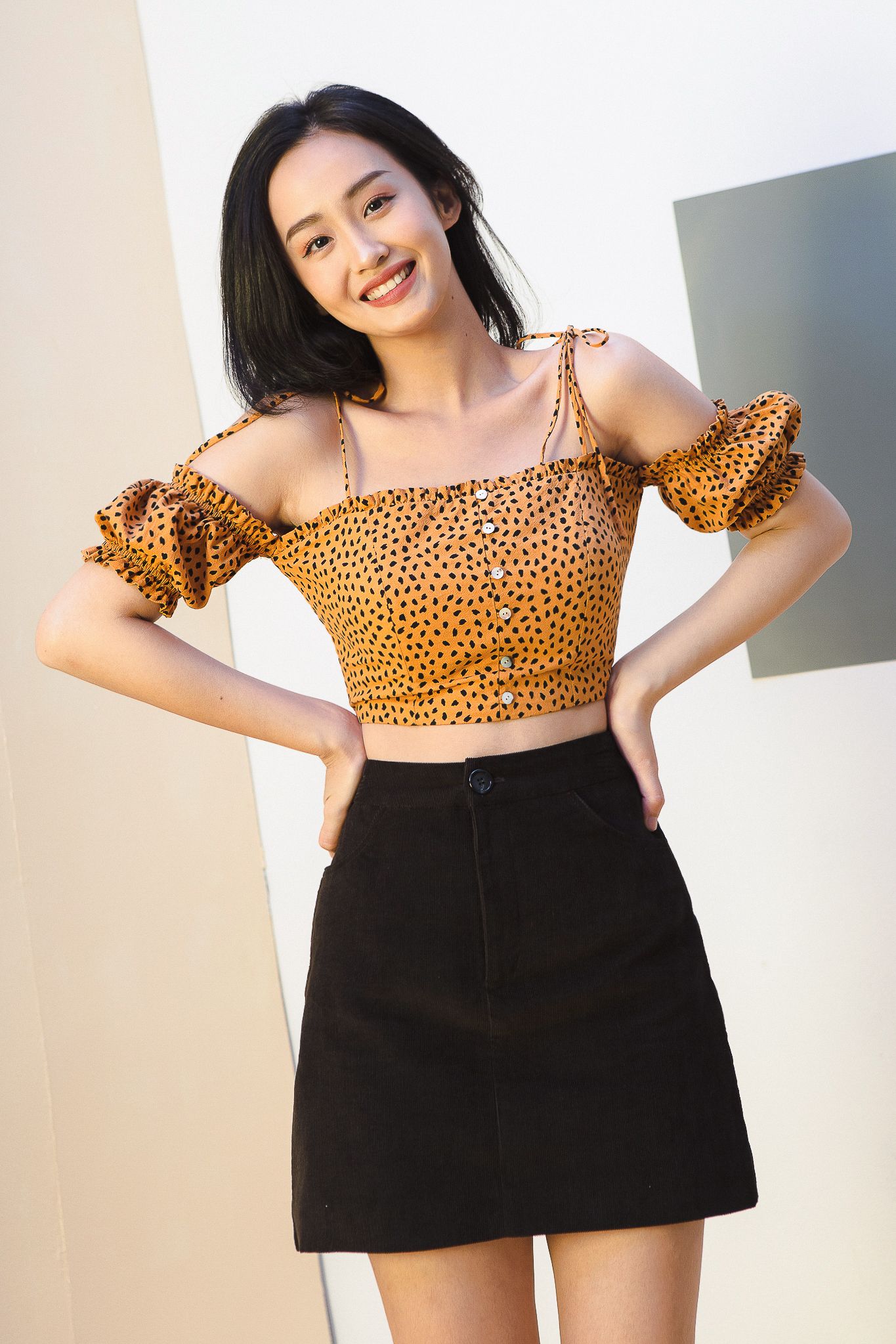  Leopard Strappy Top 