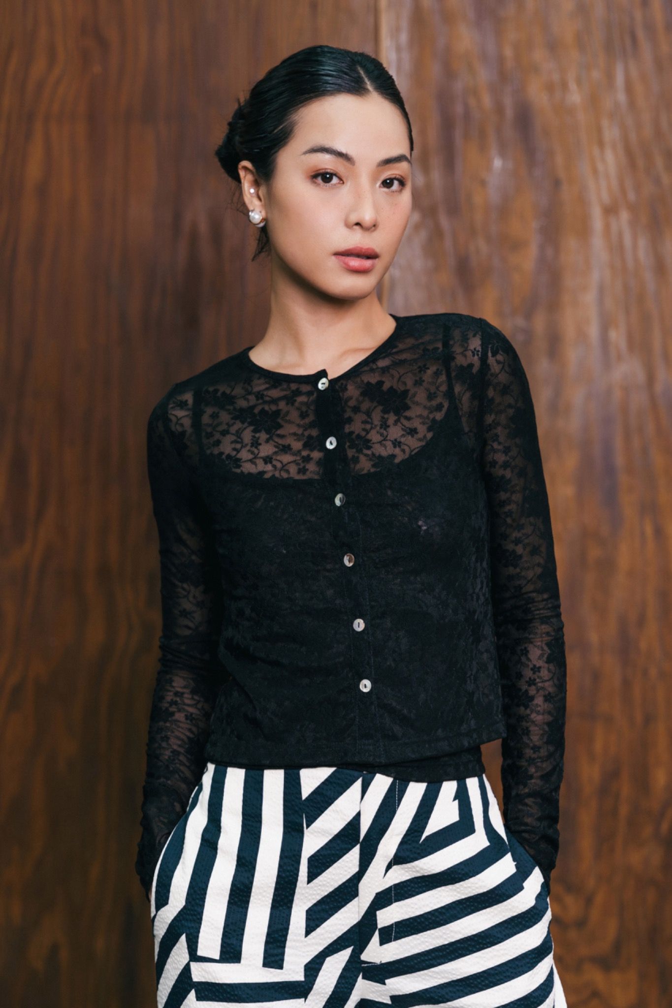 Black Lace Cardigan