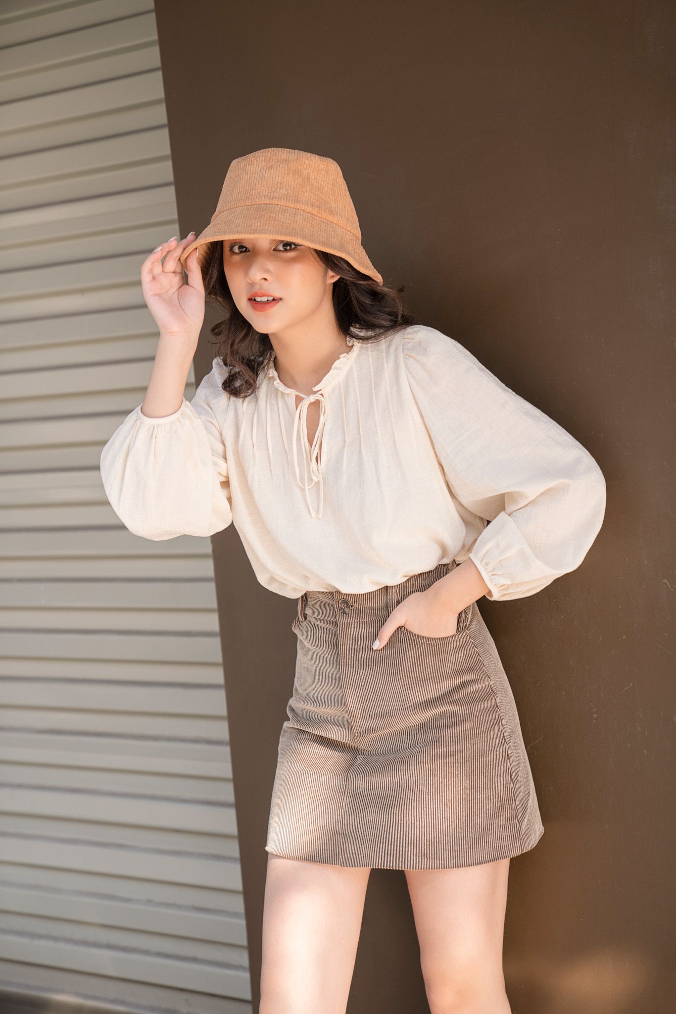 Ivory Puff Sleeve Blouse