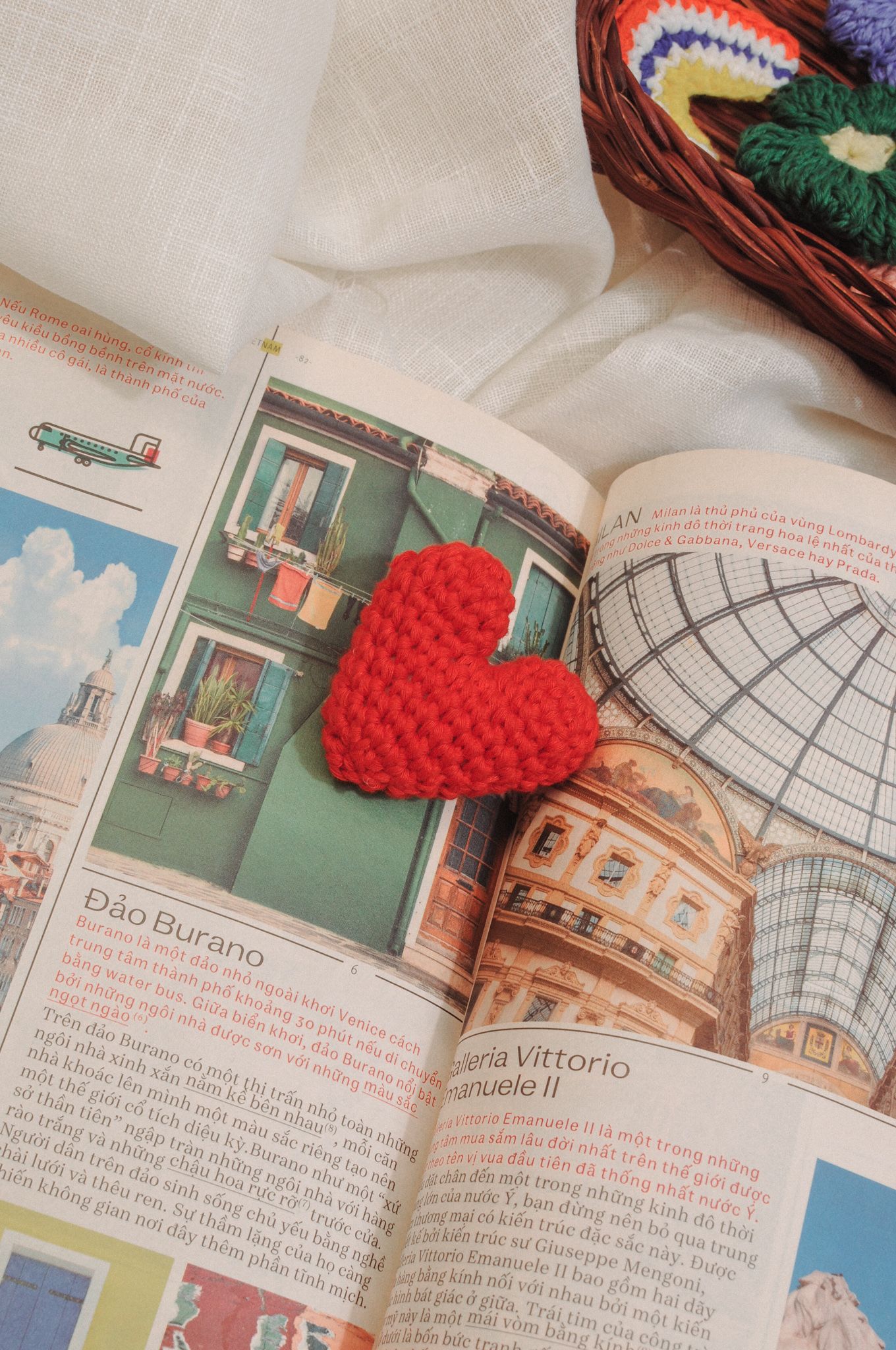 Crochet Heart Pin