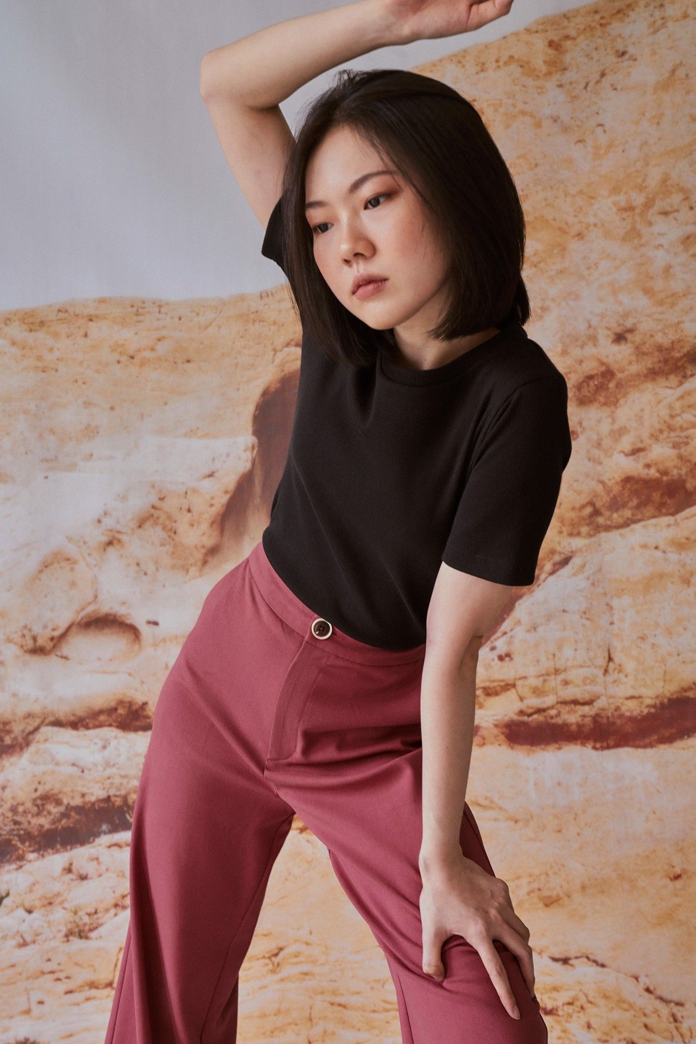 Black Fitted Top