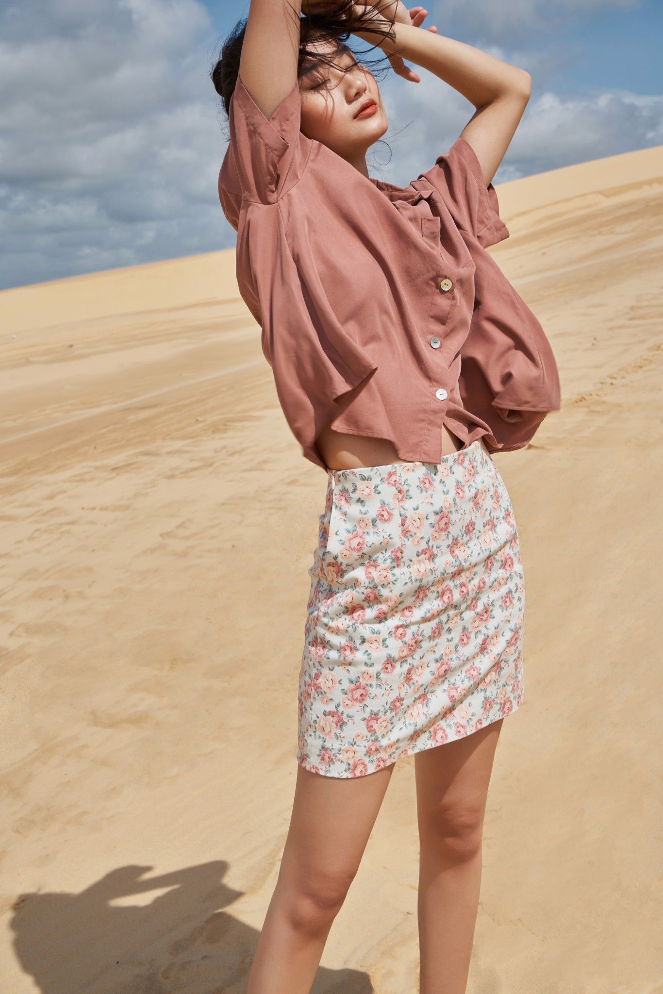Floral Mini Skirt