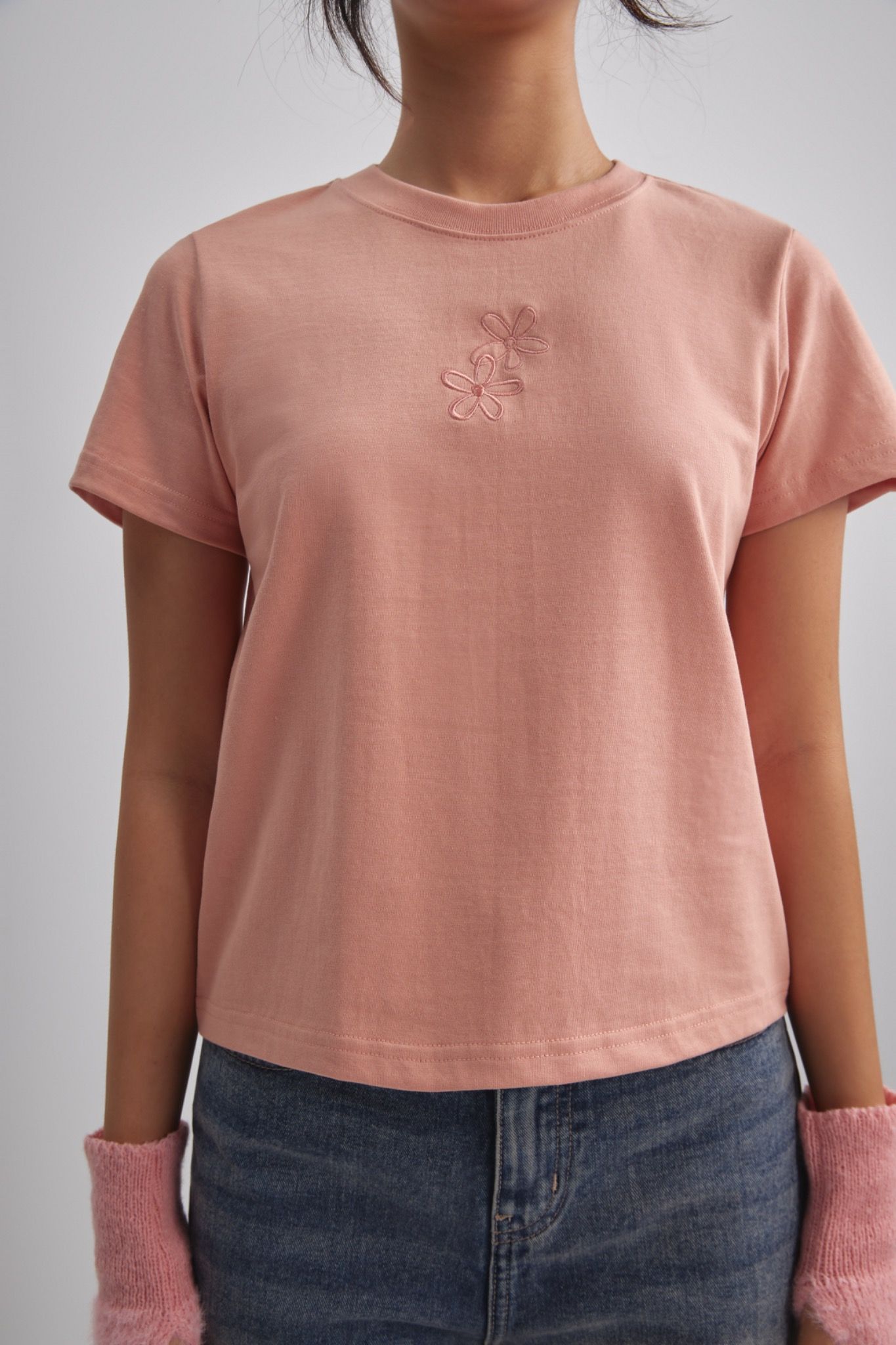 Peach Regular Fit T-shirt