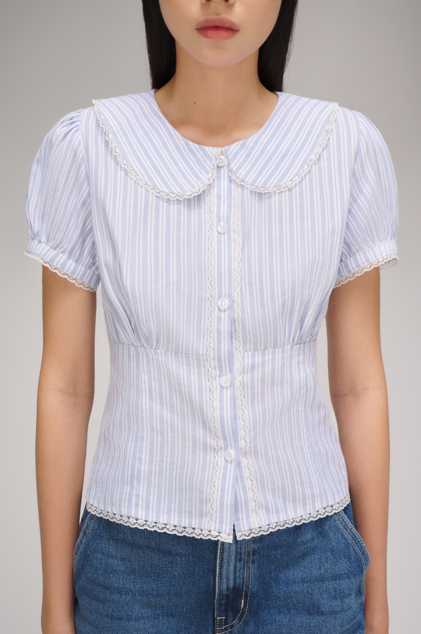 Striped Short Sleeve Top