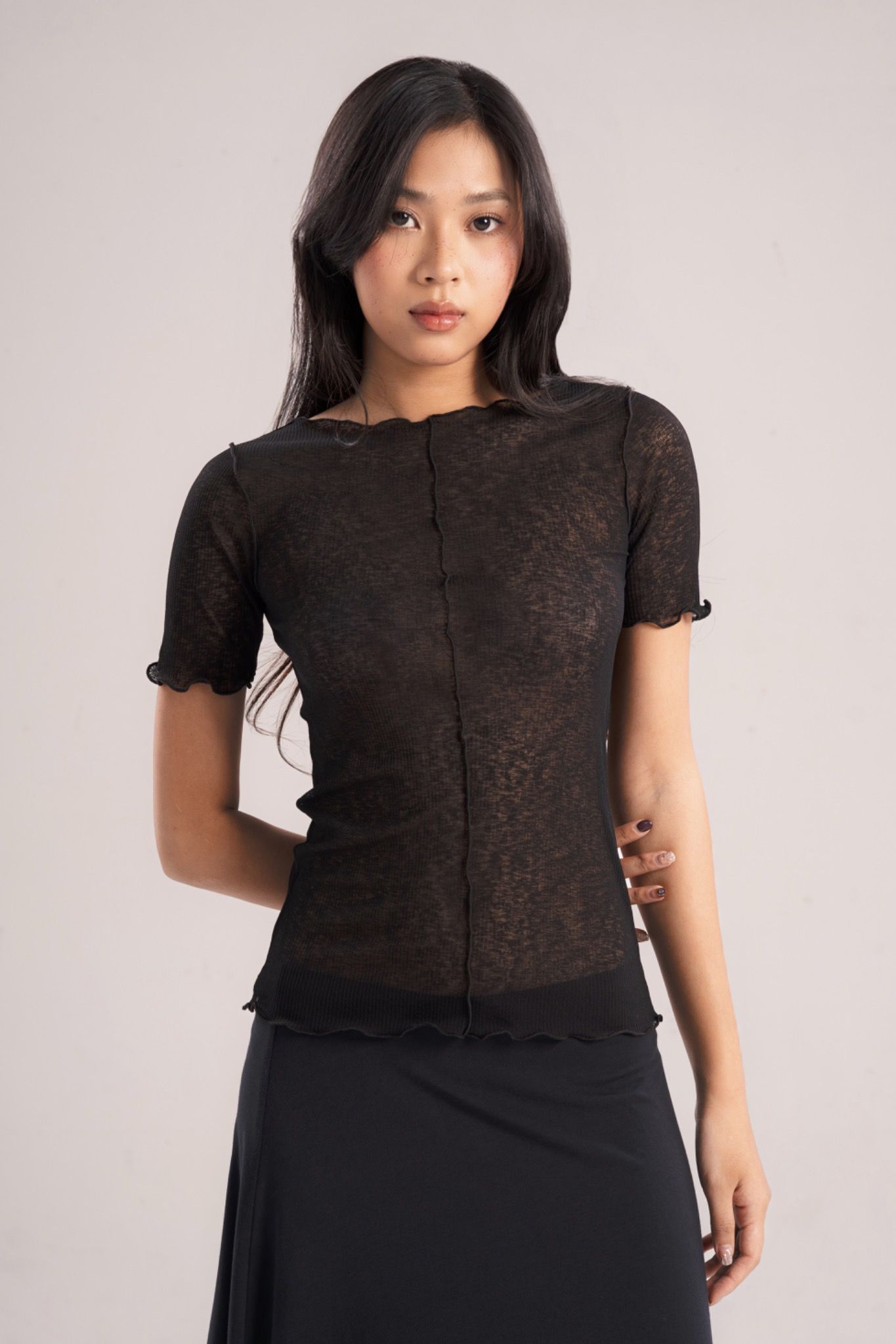 Sheer Fitted Top