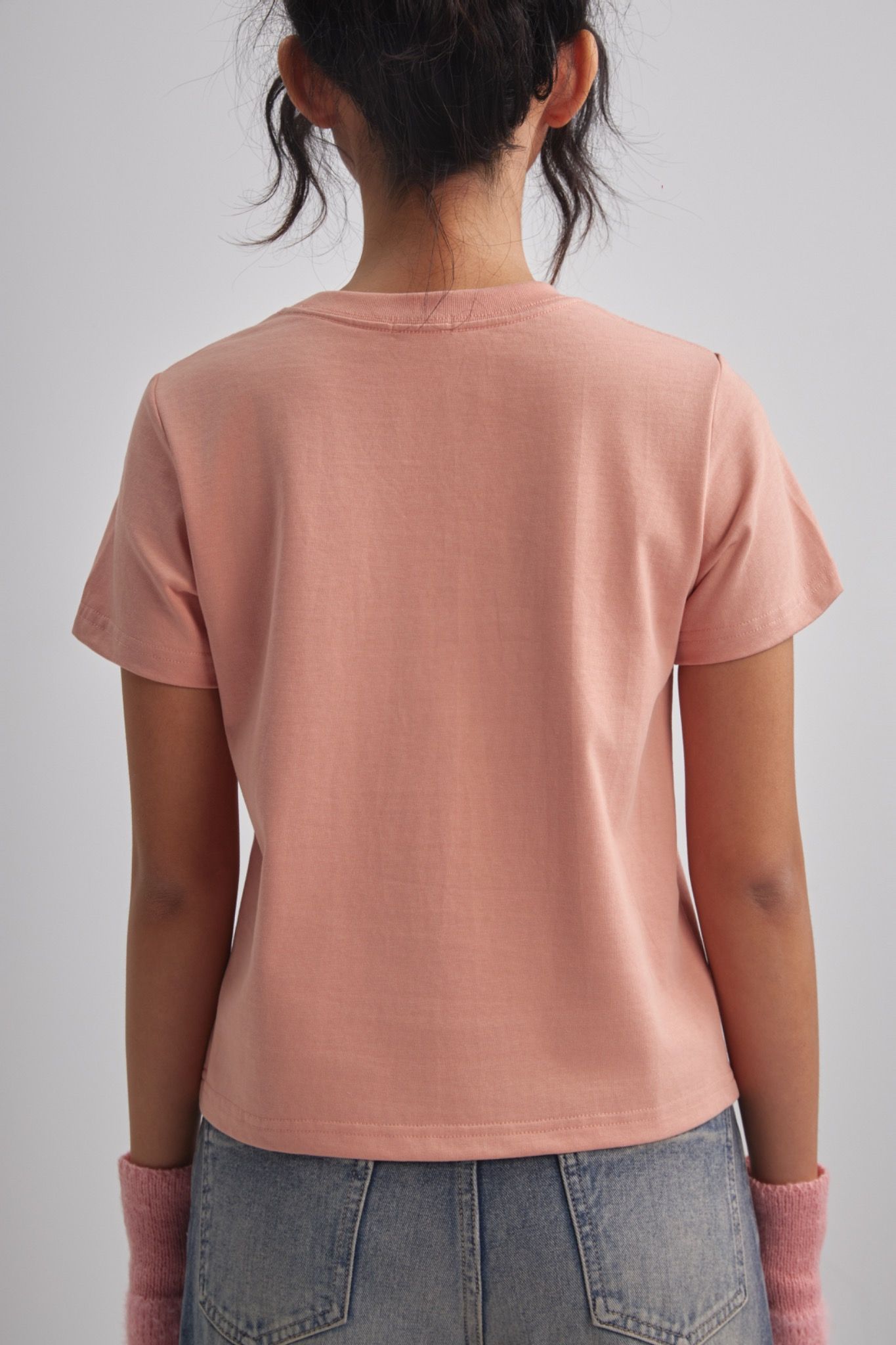 Peach Regular Fit T-shirt