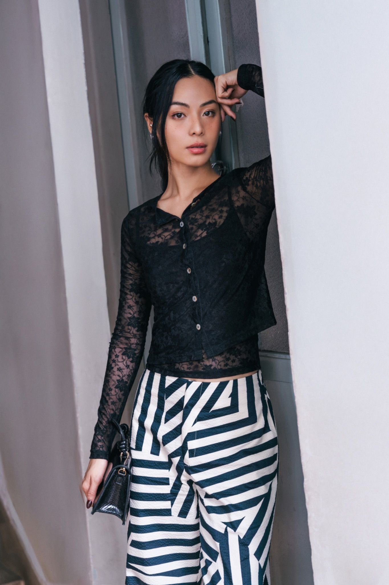 Black Lace Cardigan