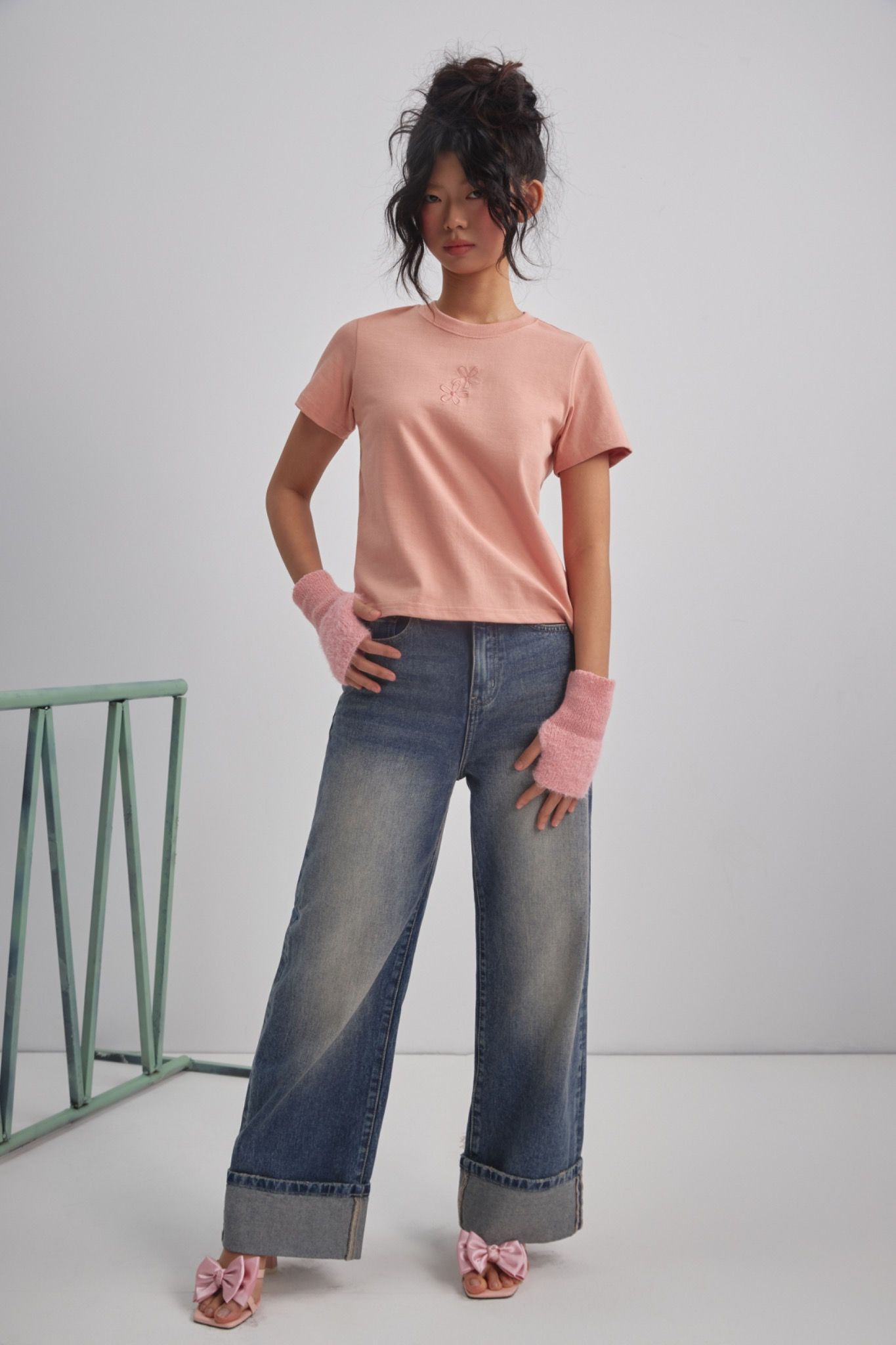 Peach Regular Fit T-shirt