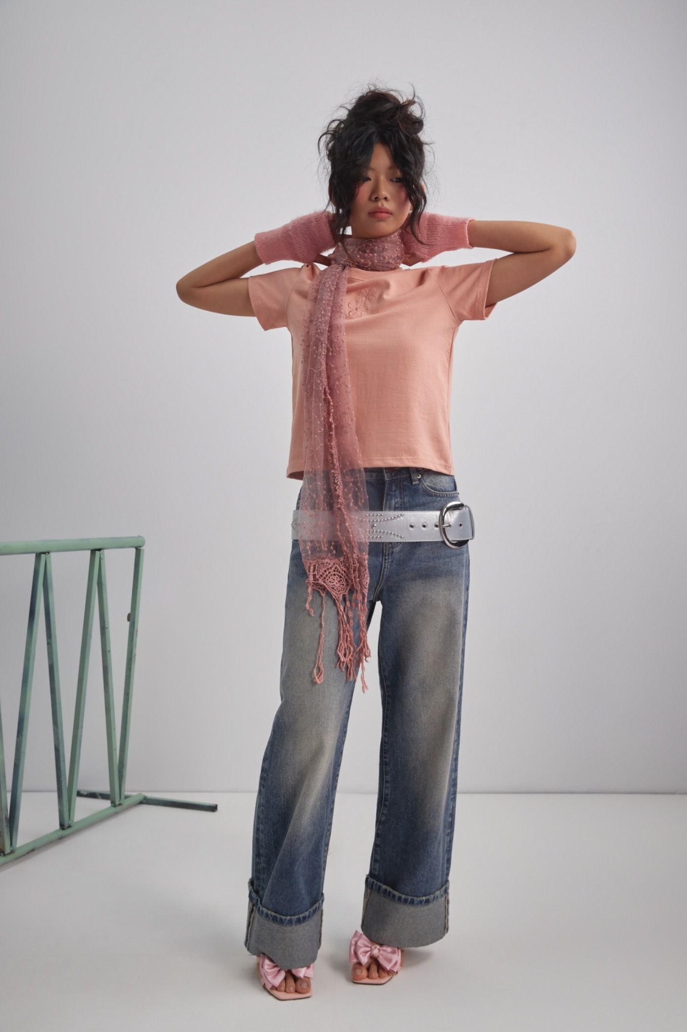 Peach Regular Fit T-shirt