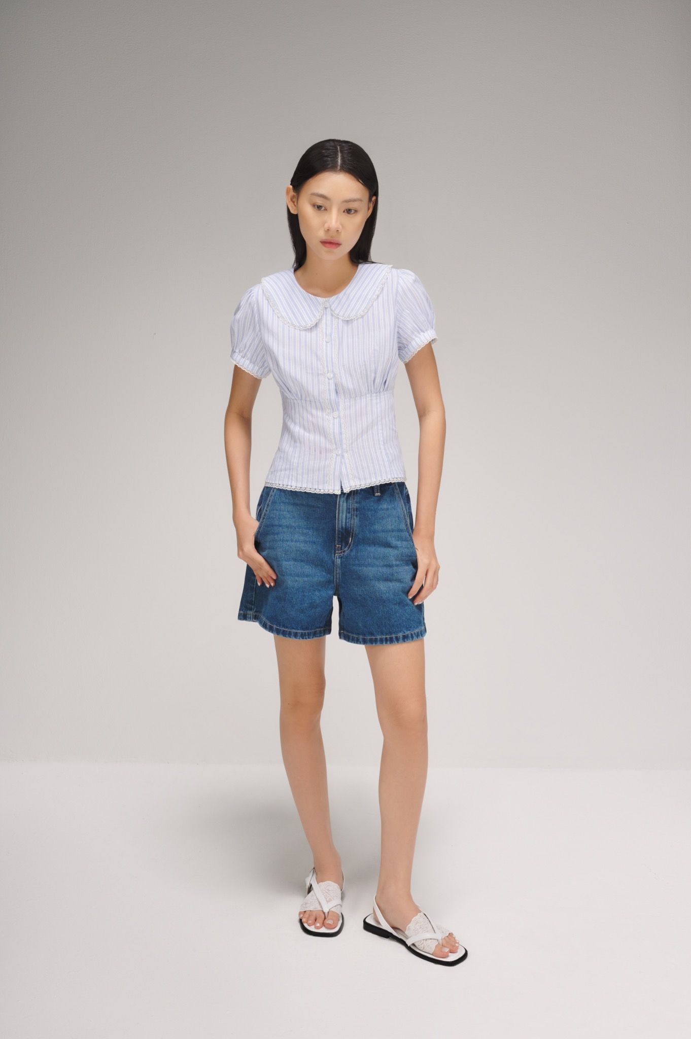 Striped Short Sleeve Top