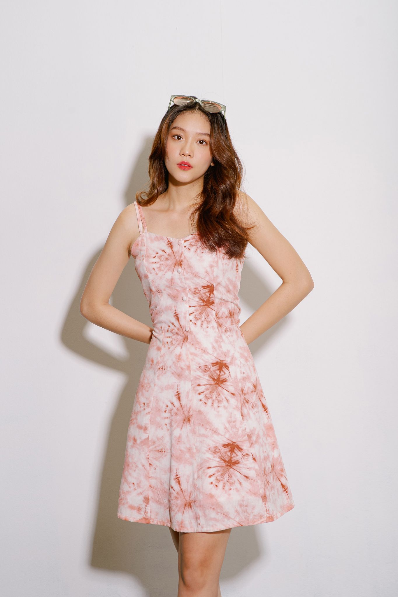 Pink Mini Dress With Double Straps