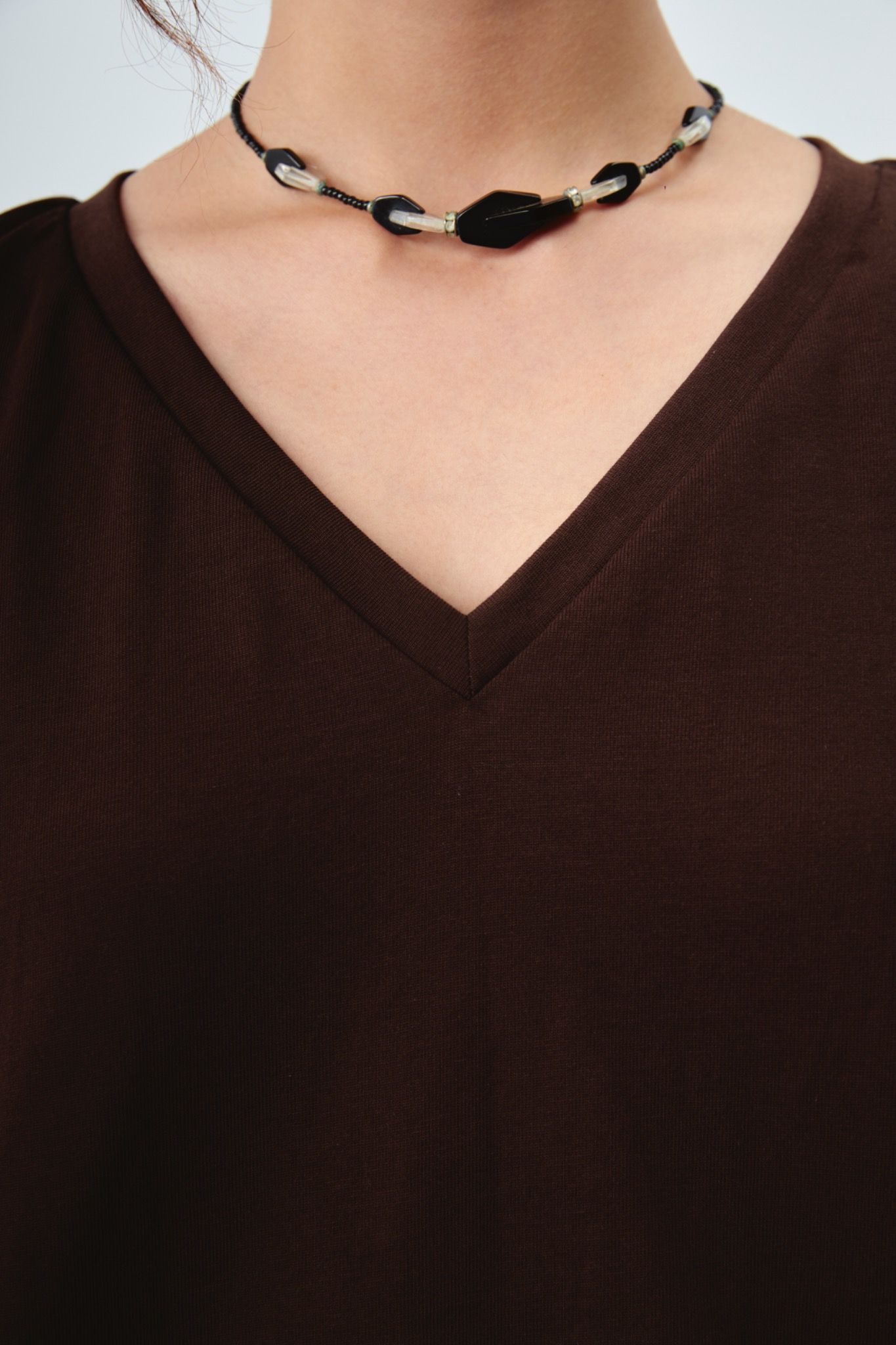 Brown Boxy Fit T-shirt