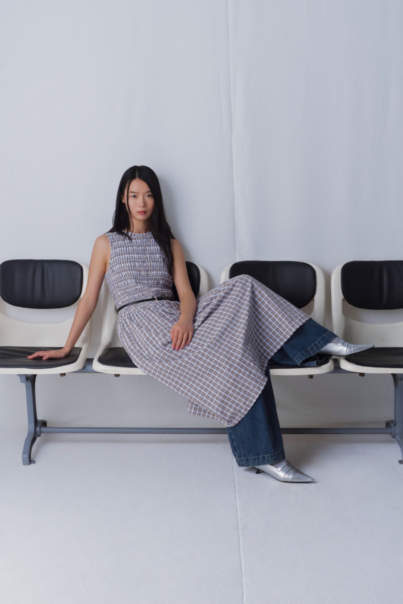 Smocking Midi Dress