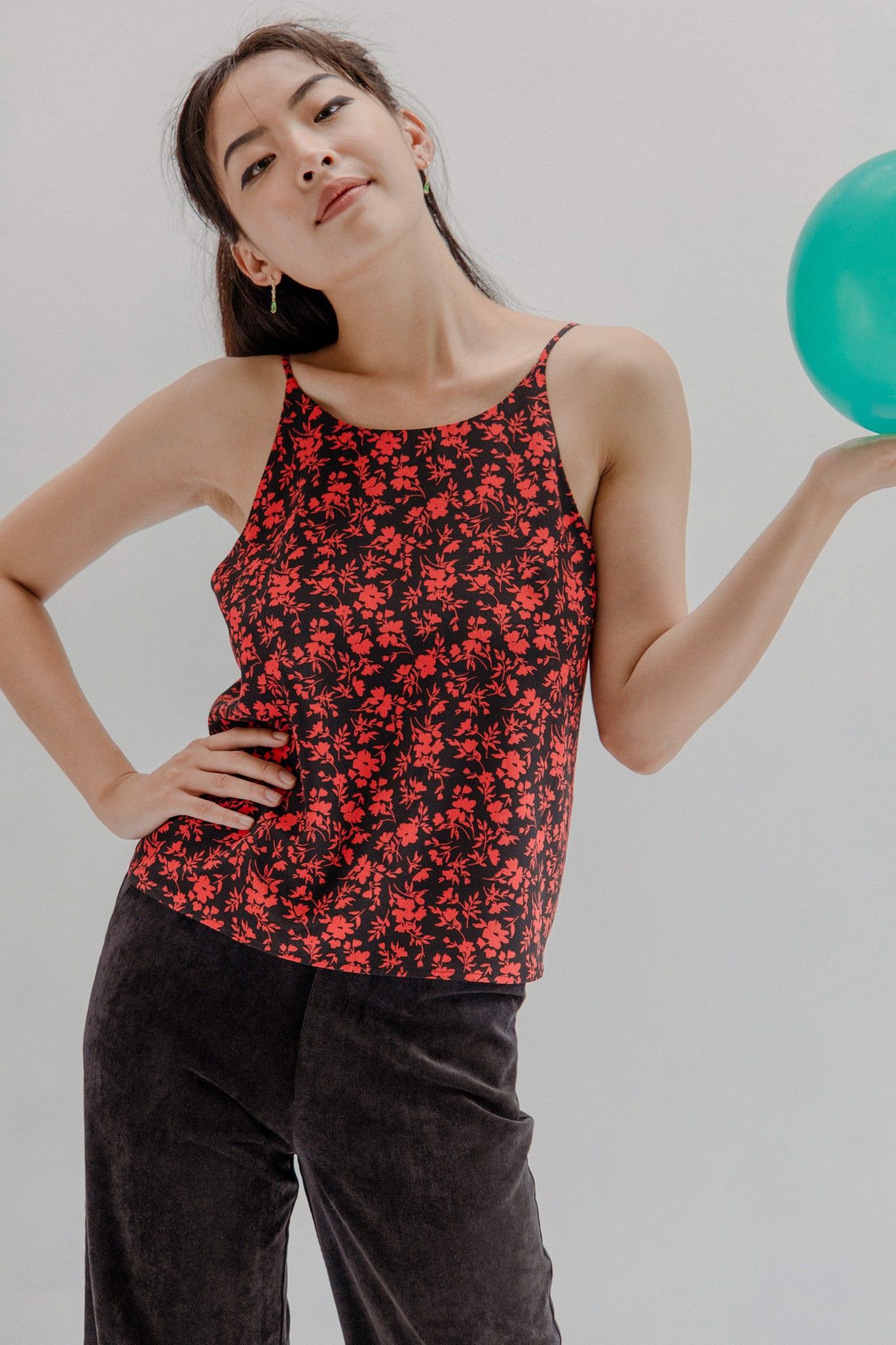 Floral Camisole - Red