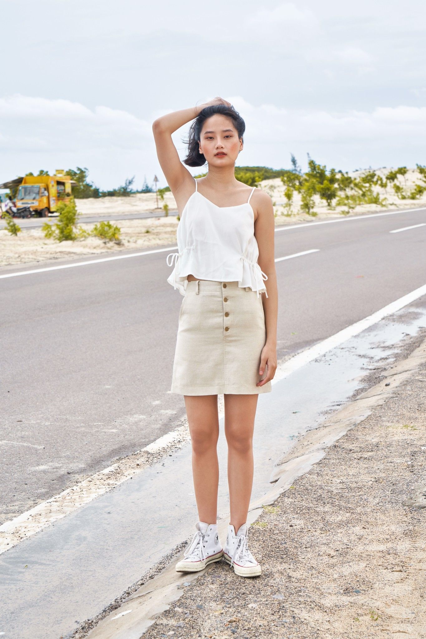 Mini Skirt With Buttons