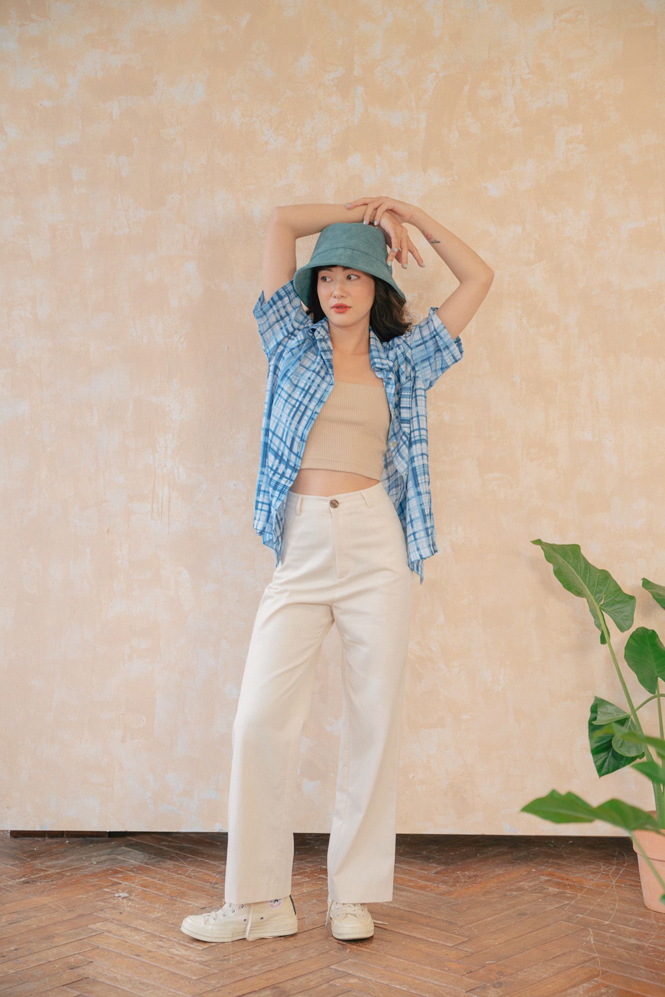 Ivory Khaki Pants