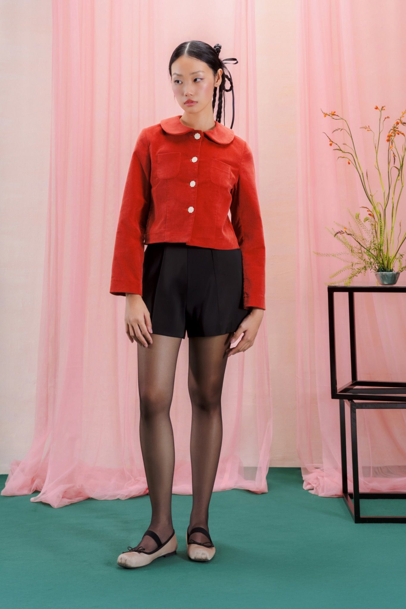 Taffeta A-line Shorts
