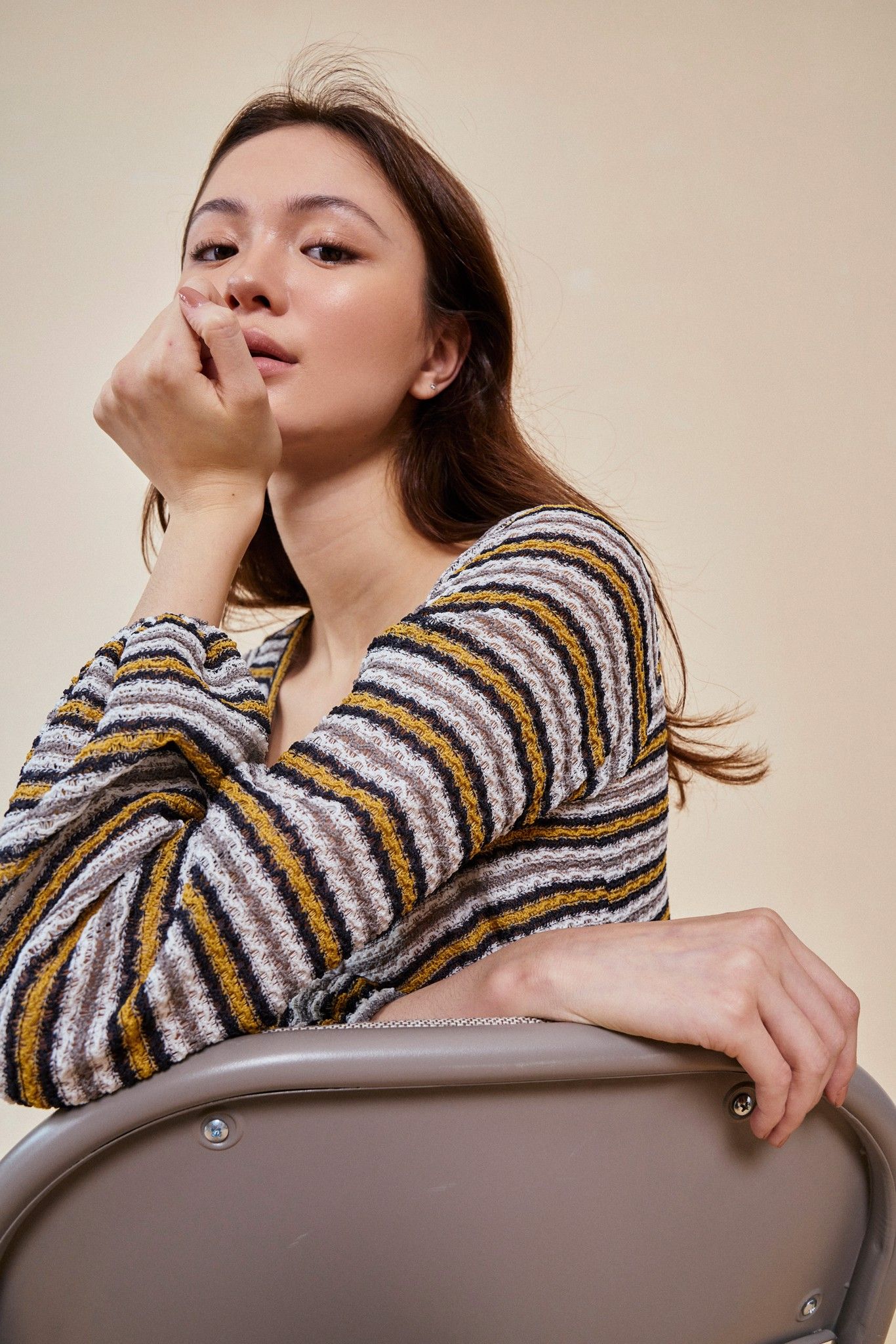 Striped Crochet Blouse