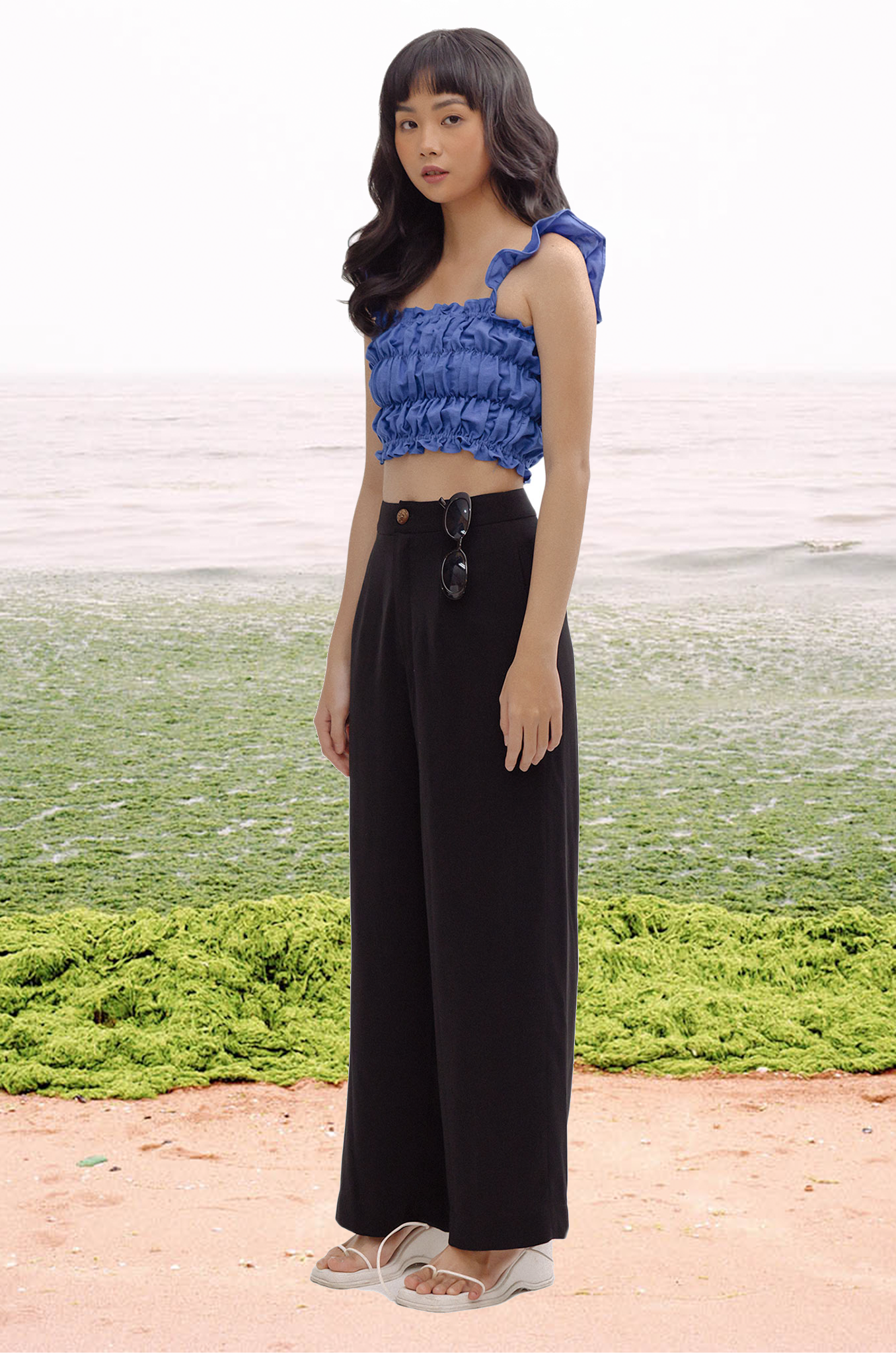 Black Straight Leg Trousers