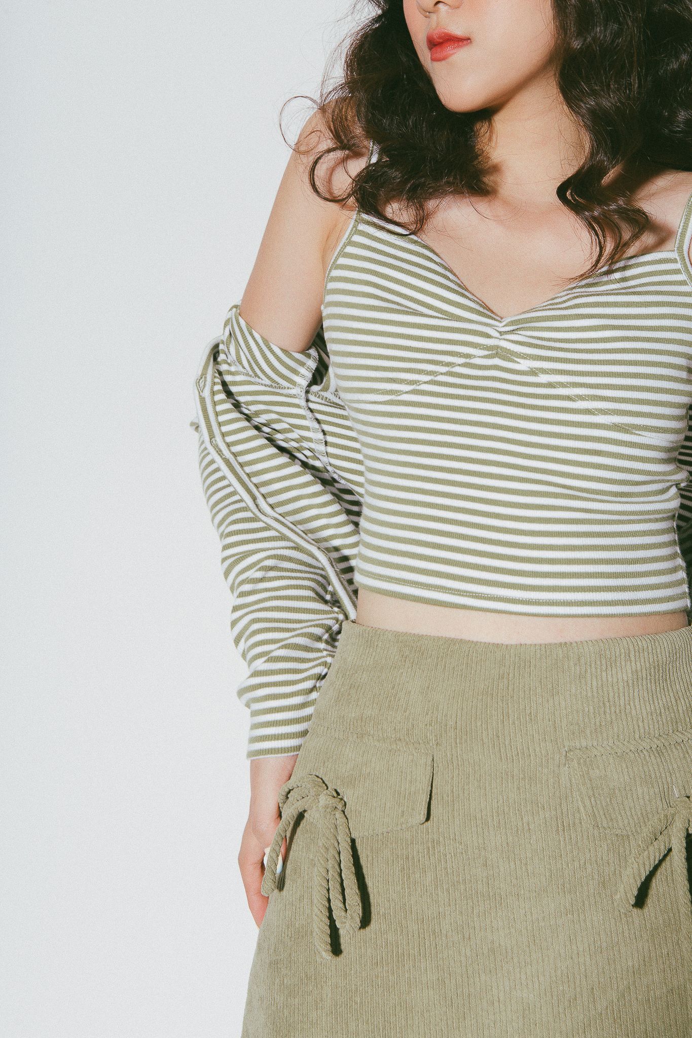 Striped Camisole - Green