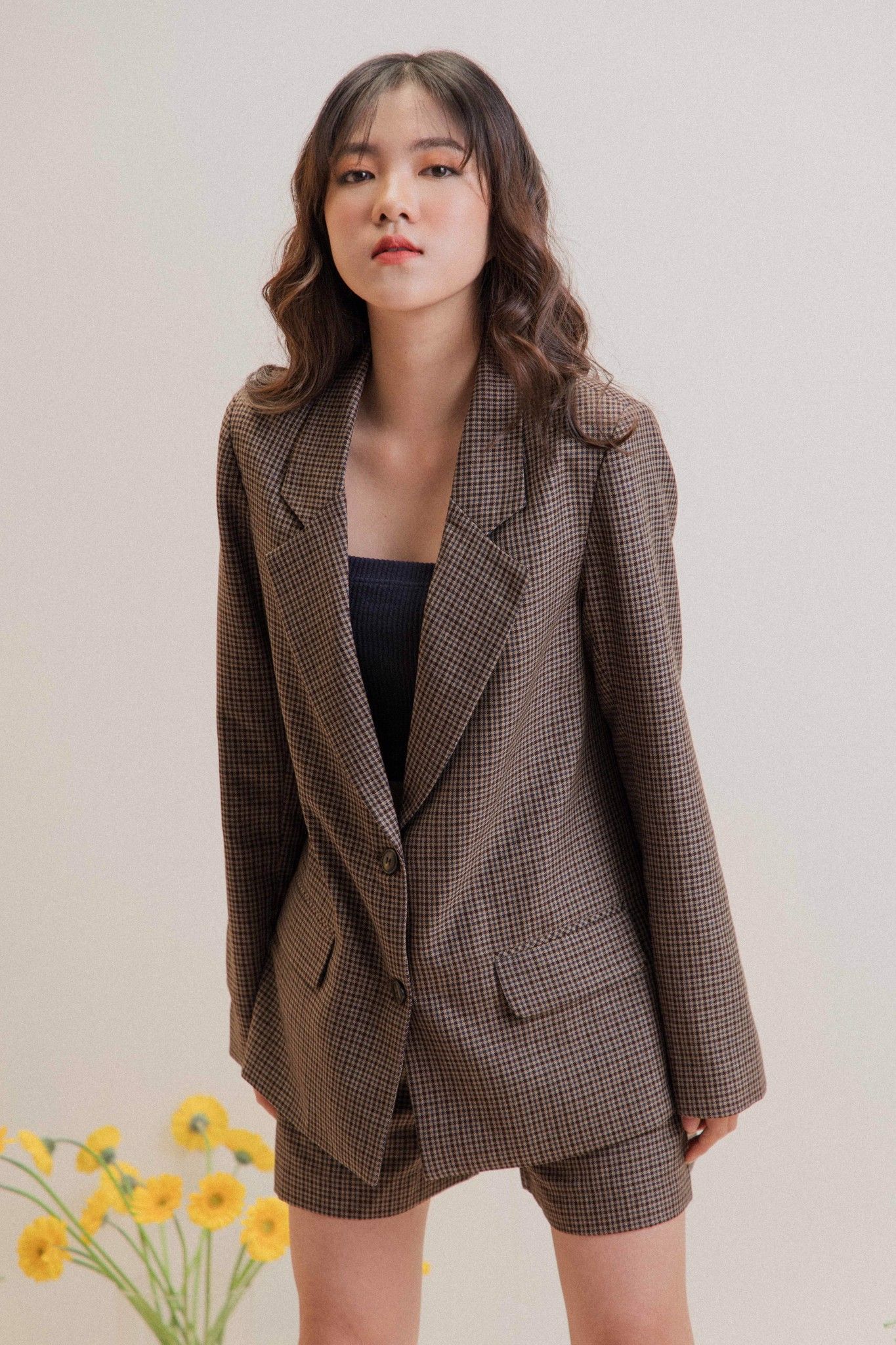 Checked Blazer