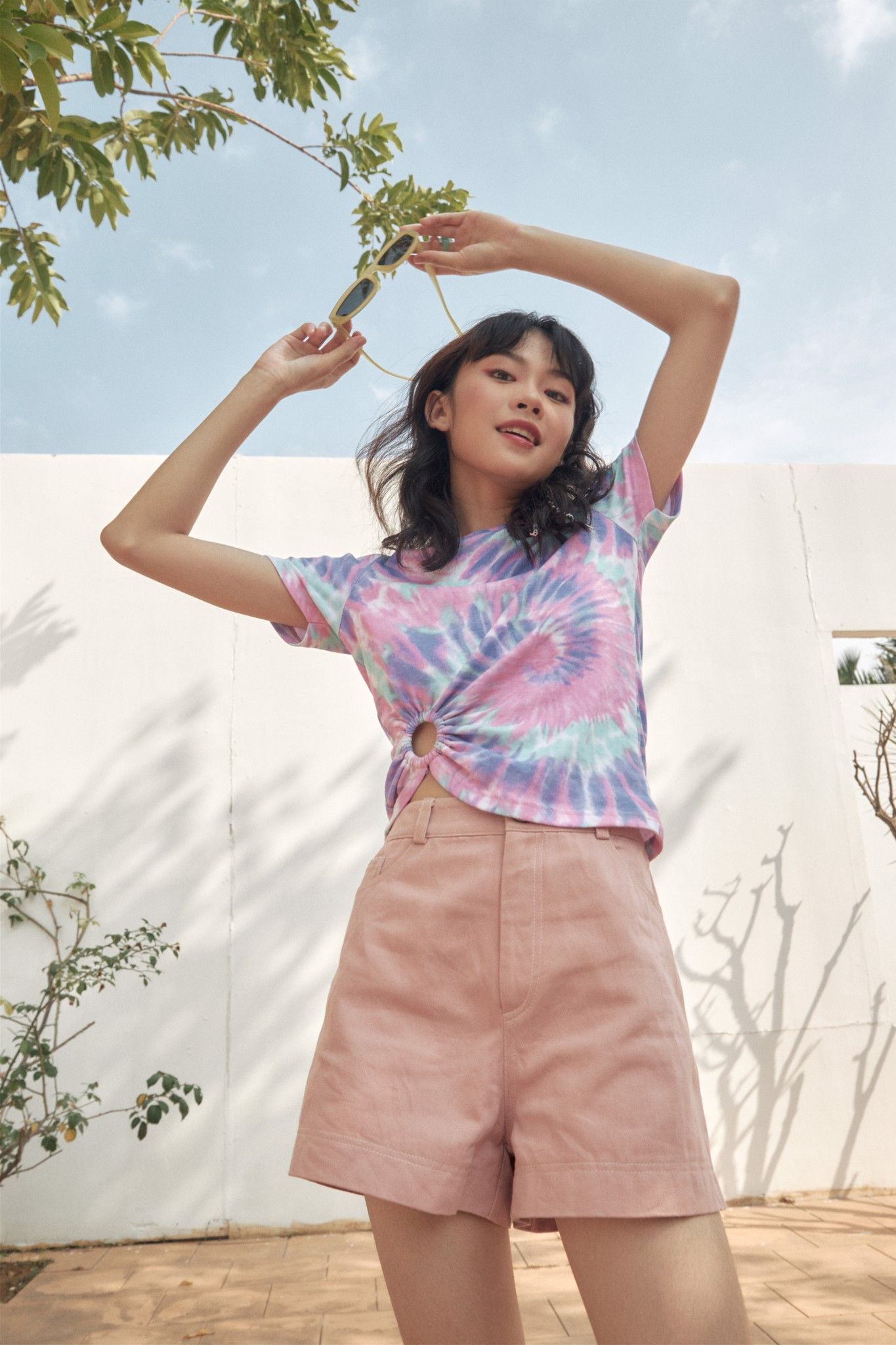 Tie Dye T-shirt With Ring