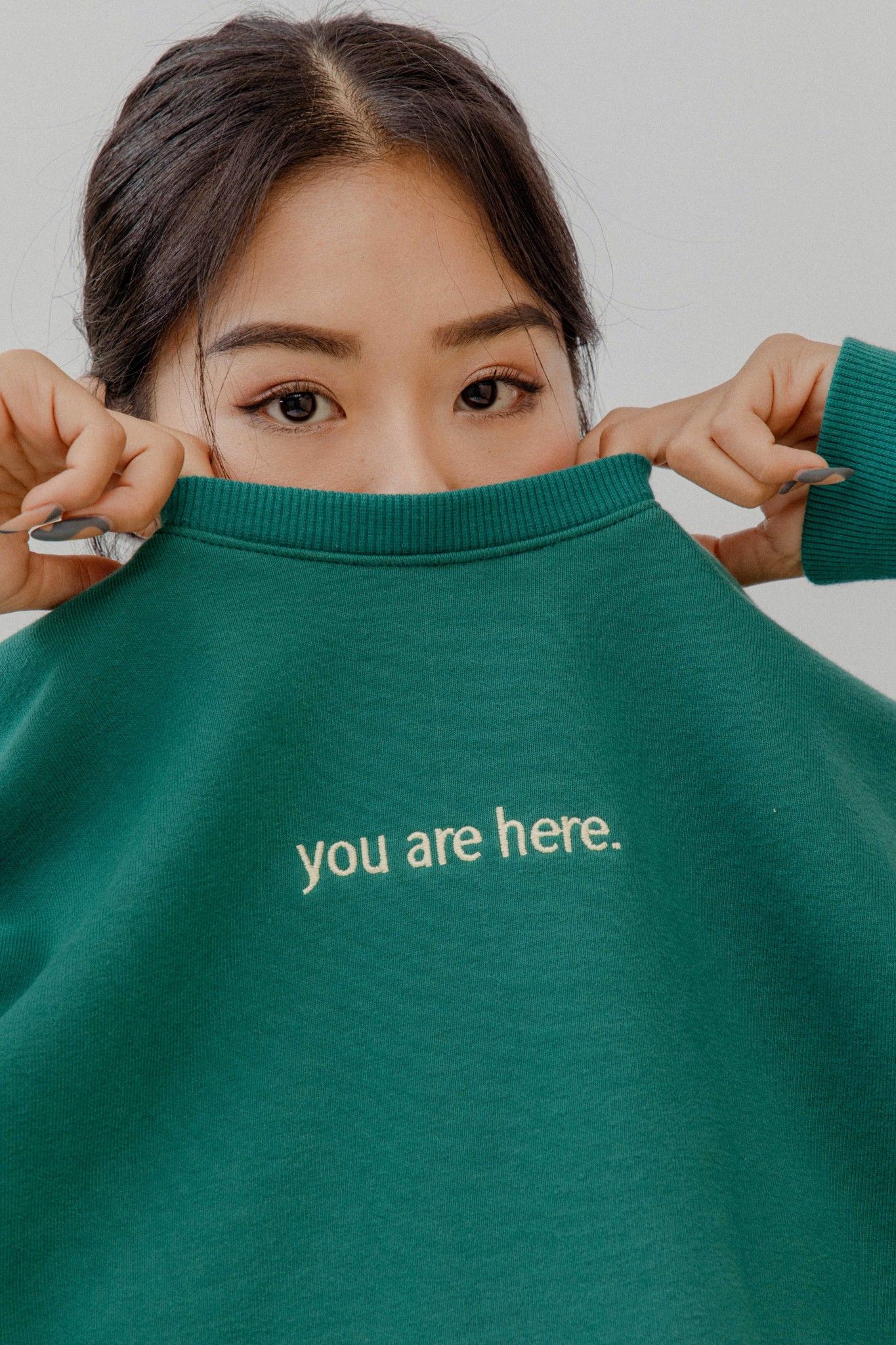 Green Oversized Sweatshirt