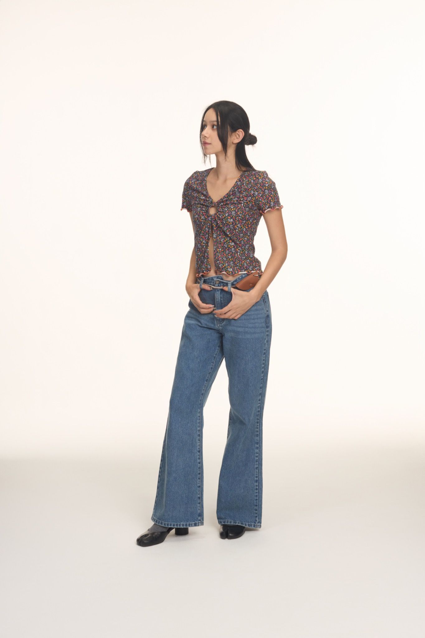 Blue Flared Jeans