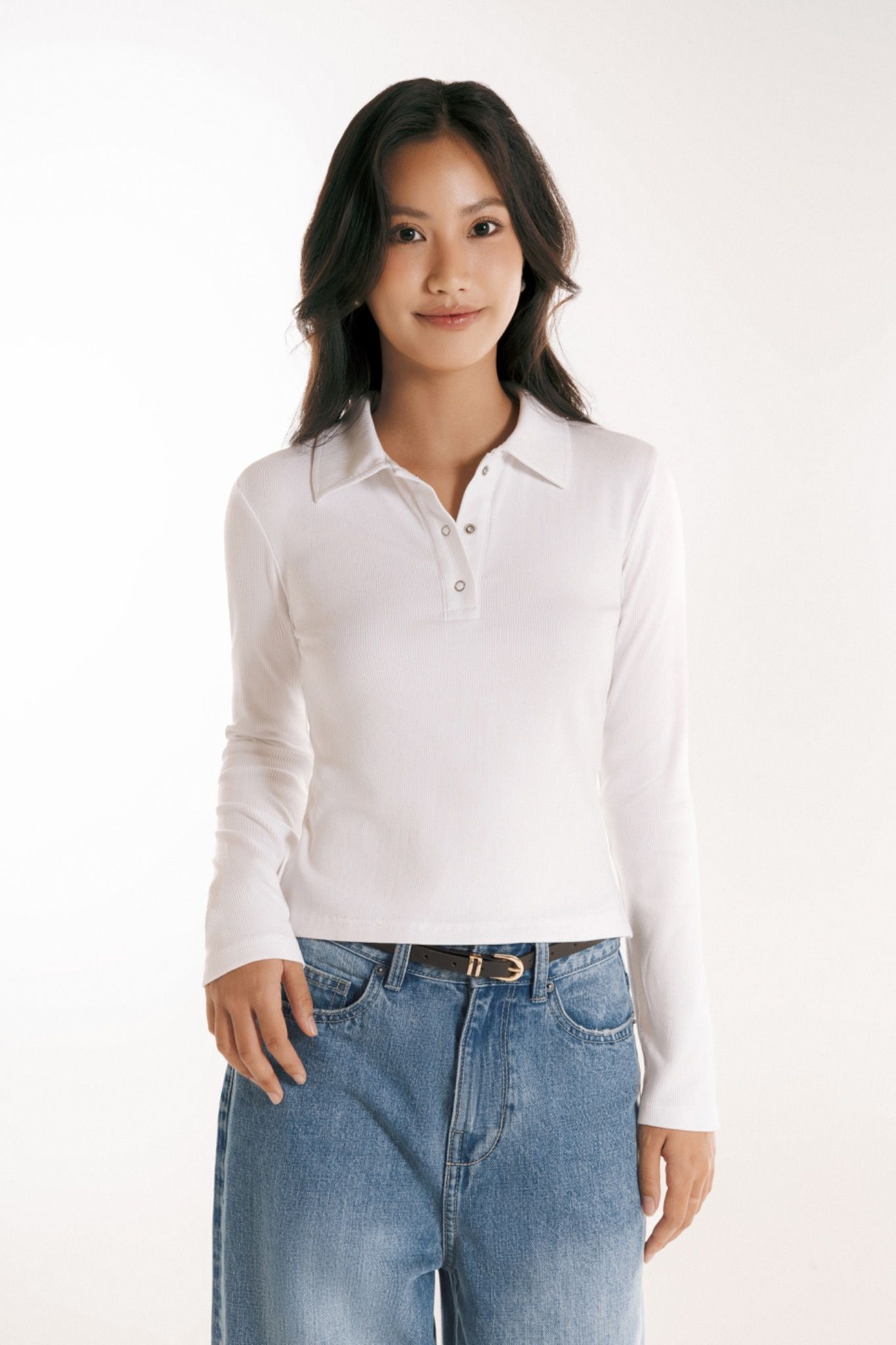 Long Sleeves Polo Top