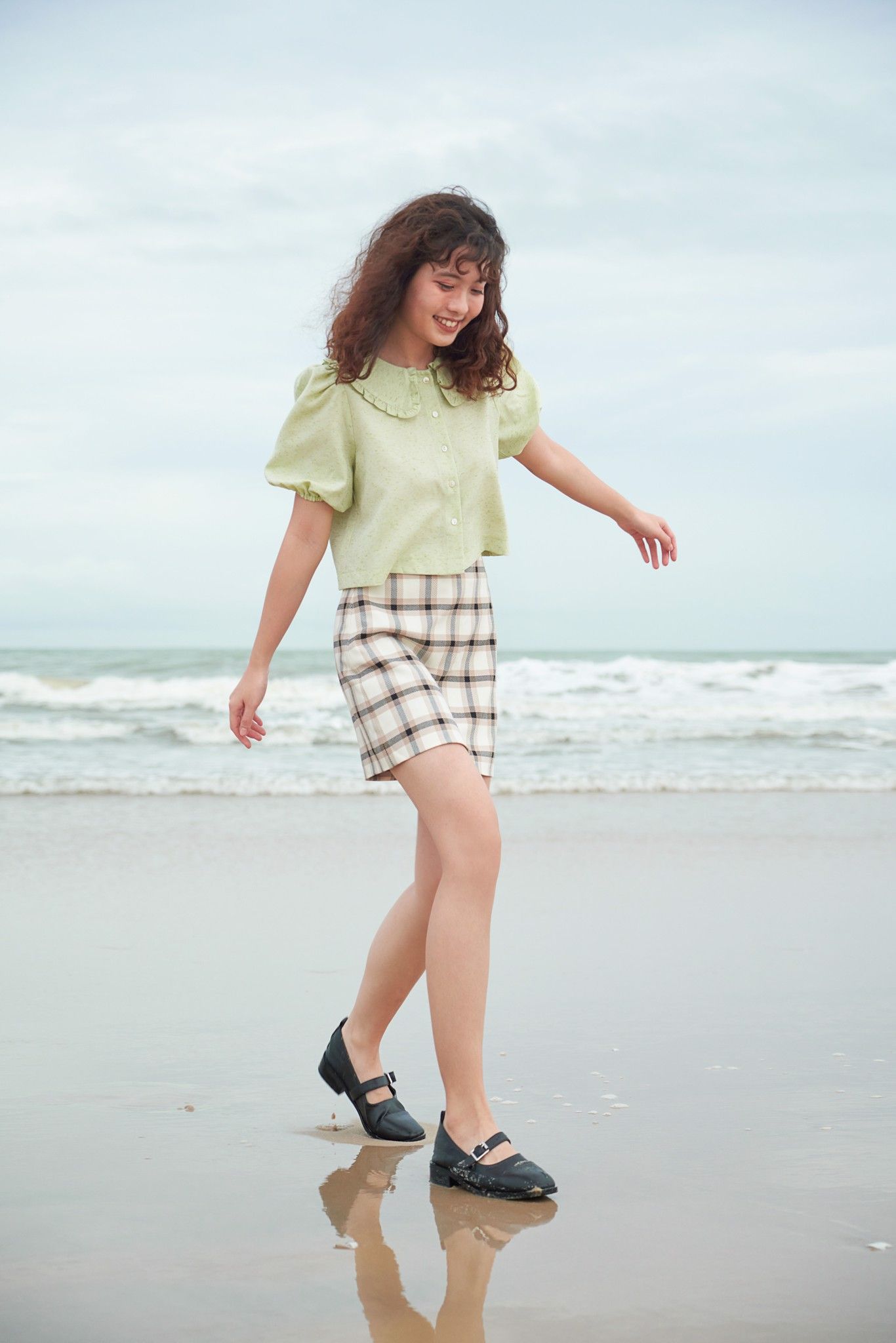 Checked Mini Skirt