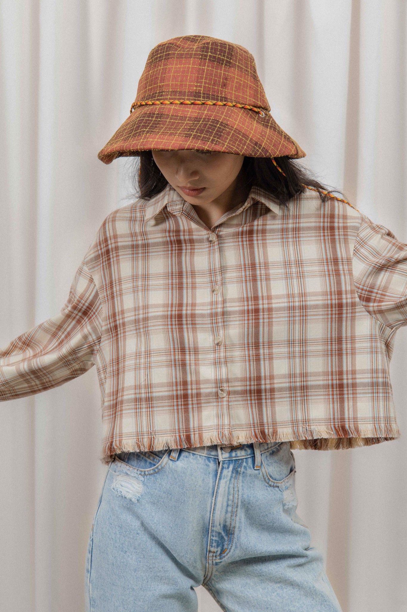 Plaid Cropped Shirt