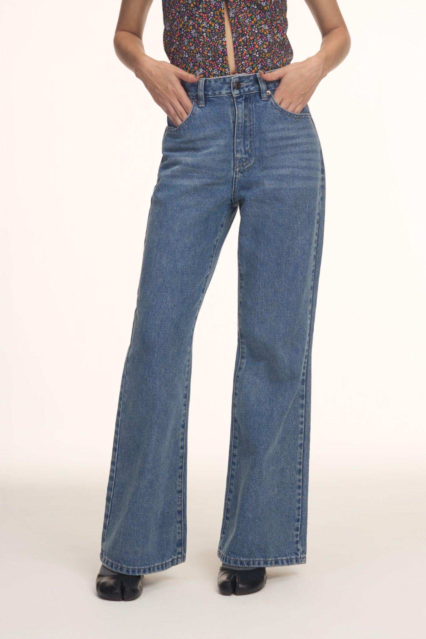 Blue Flared Jeans