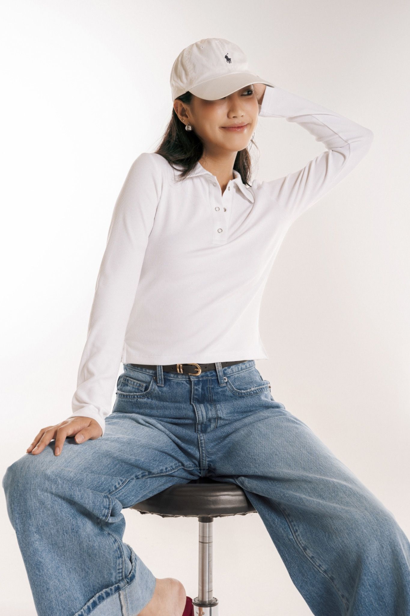 Long Sleeves Polo Top